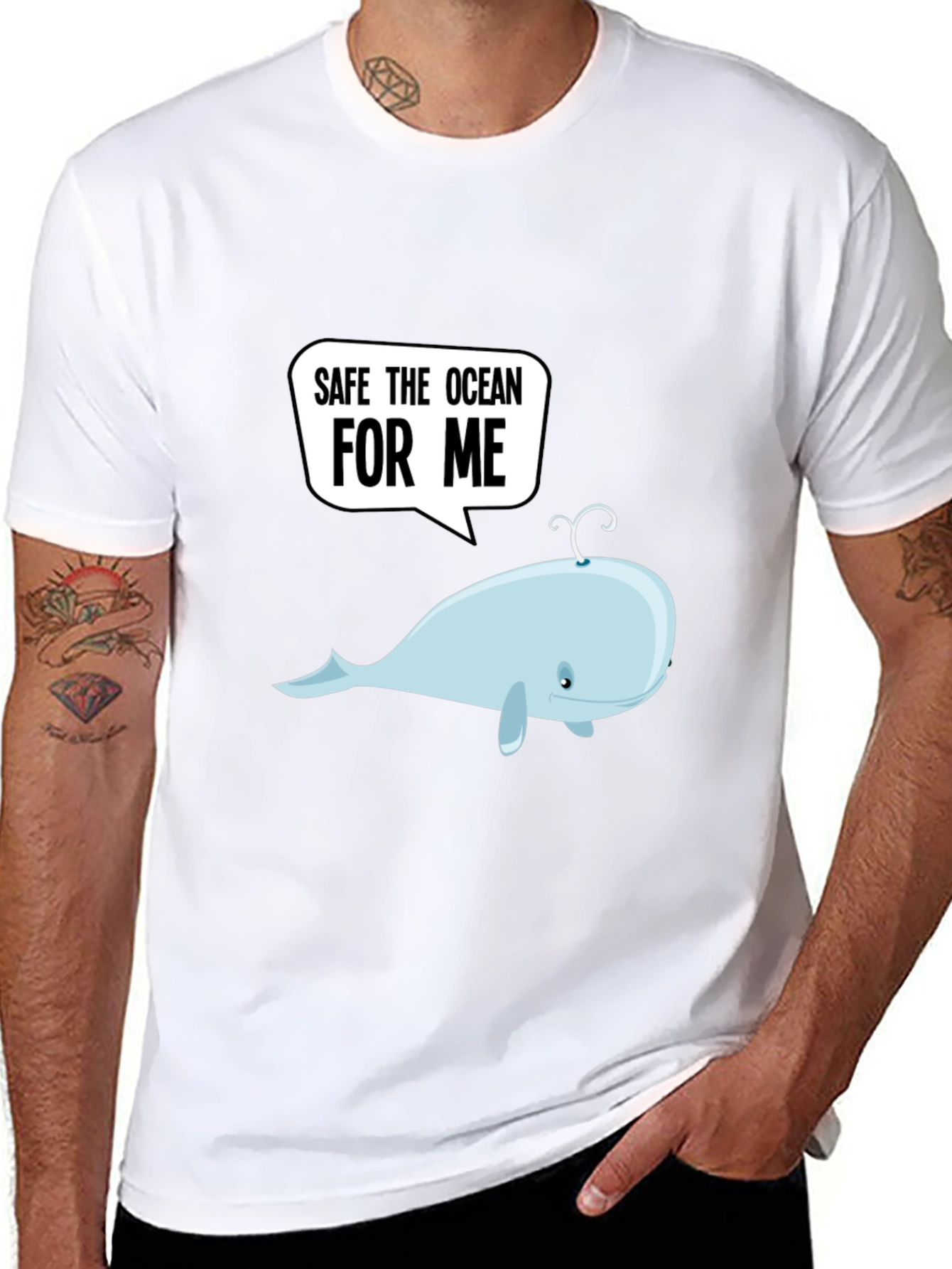 Save The Ocean Whale Graphic Tee