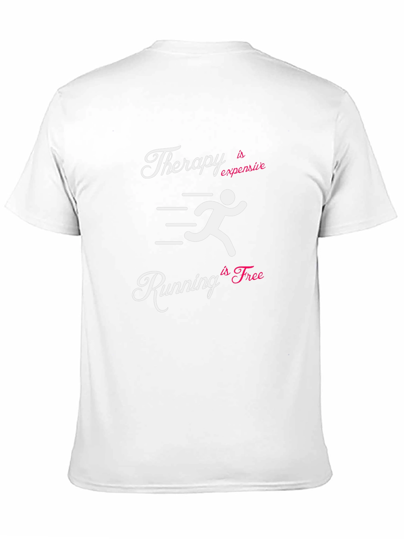 Therapy is Expensive Running is Free Black T-Shirt