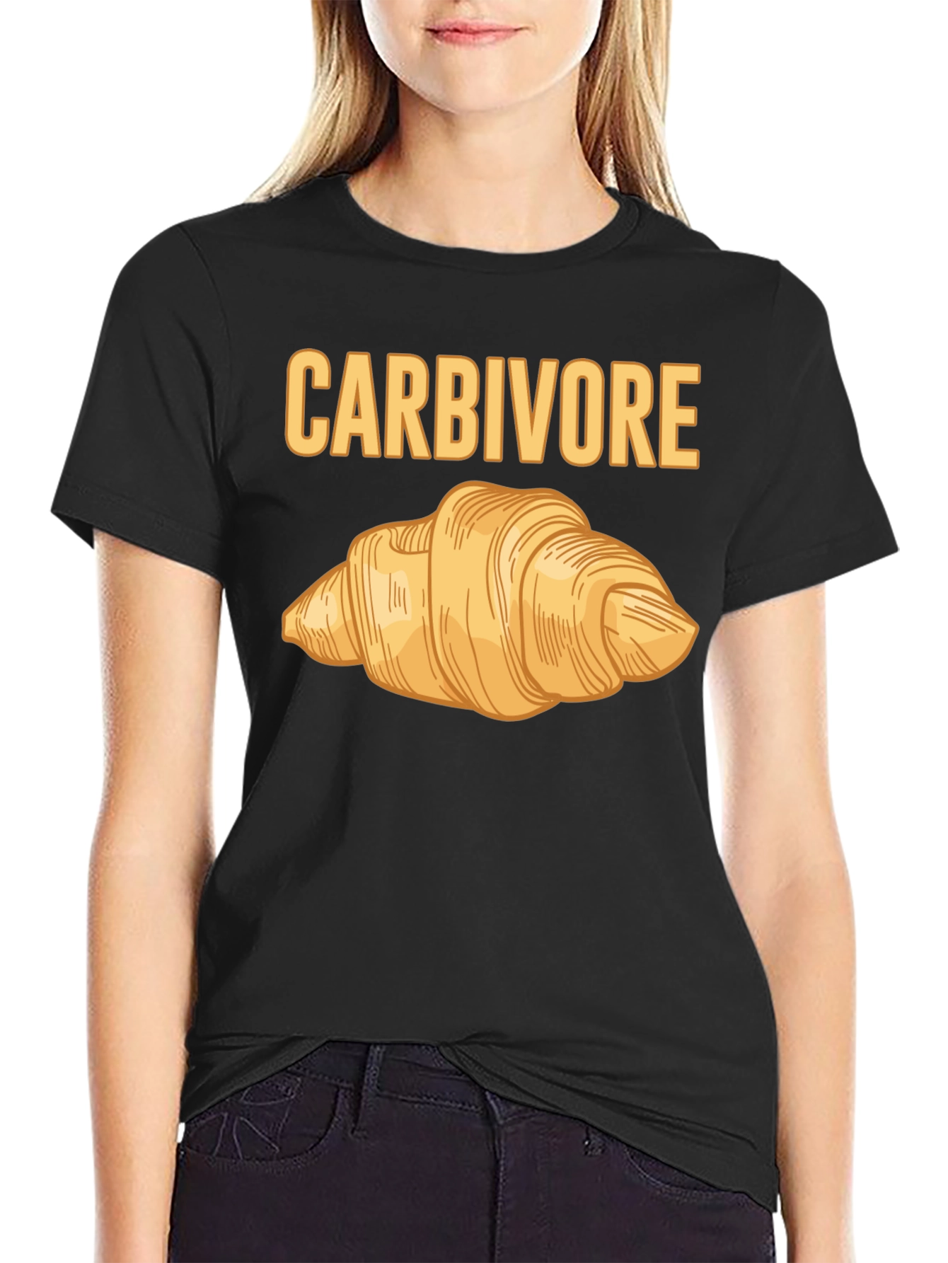 Carbivore Croissant Graphic T-Shirt