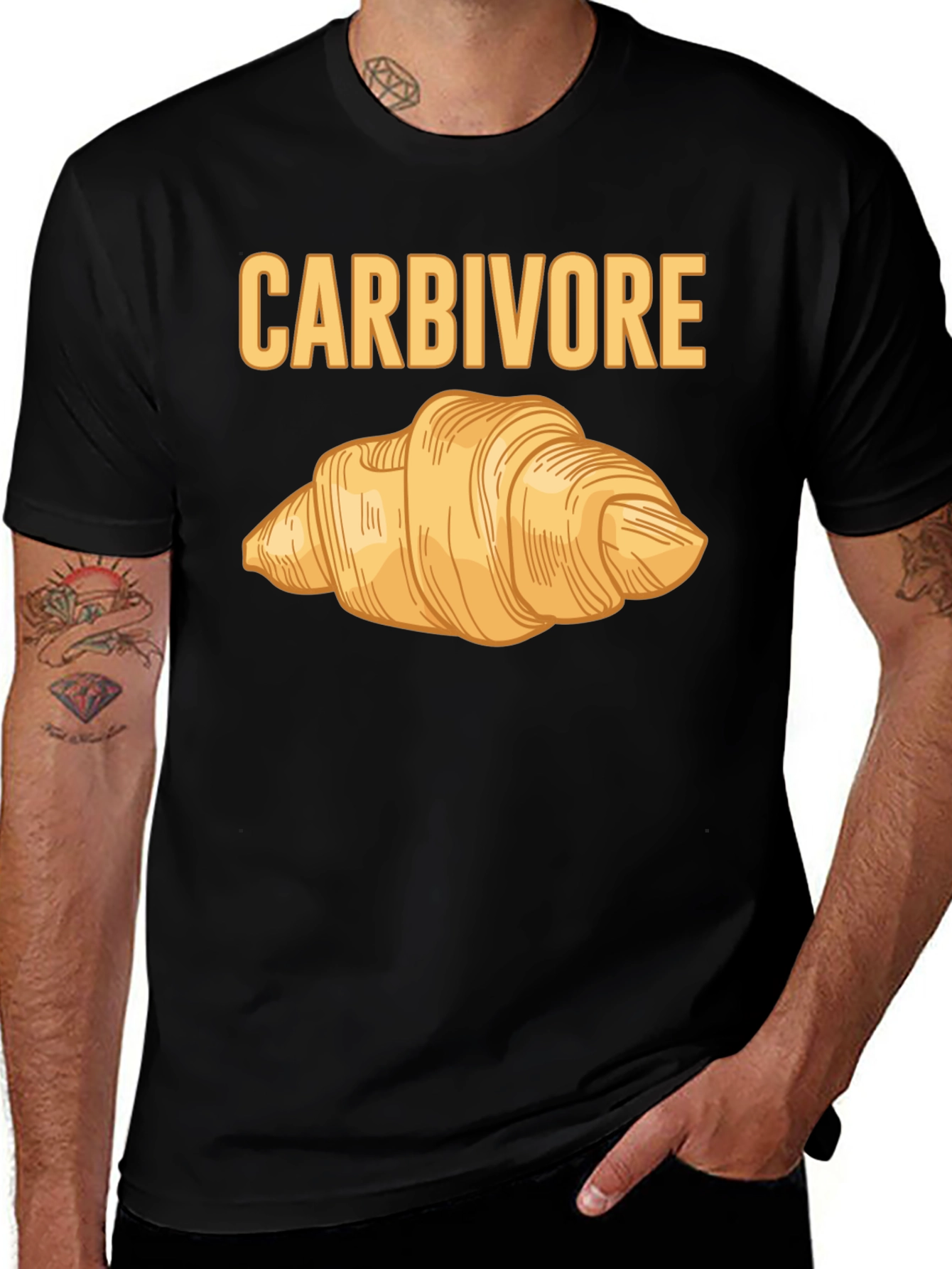 Carbivore Croissant Graphic T-Shirt