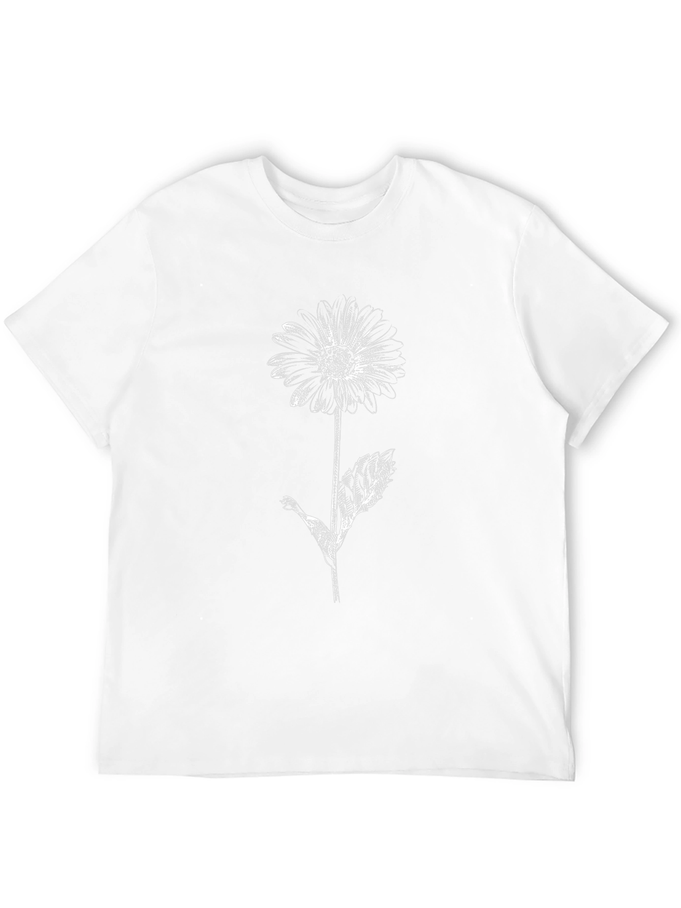 Black Daisy Graphic Tee - Casual Style
