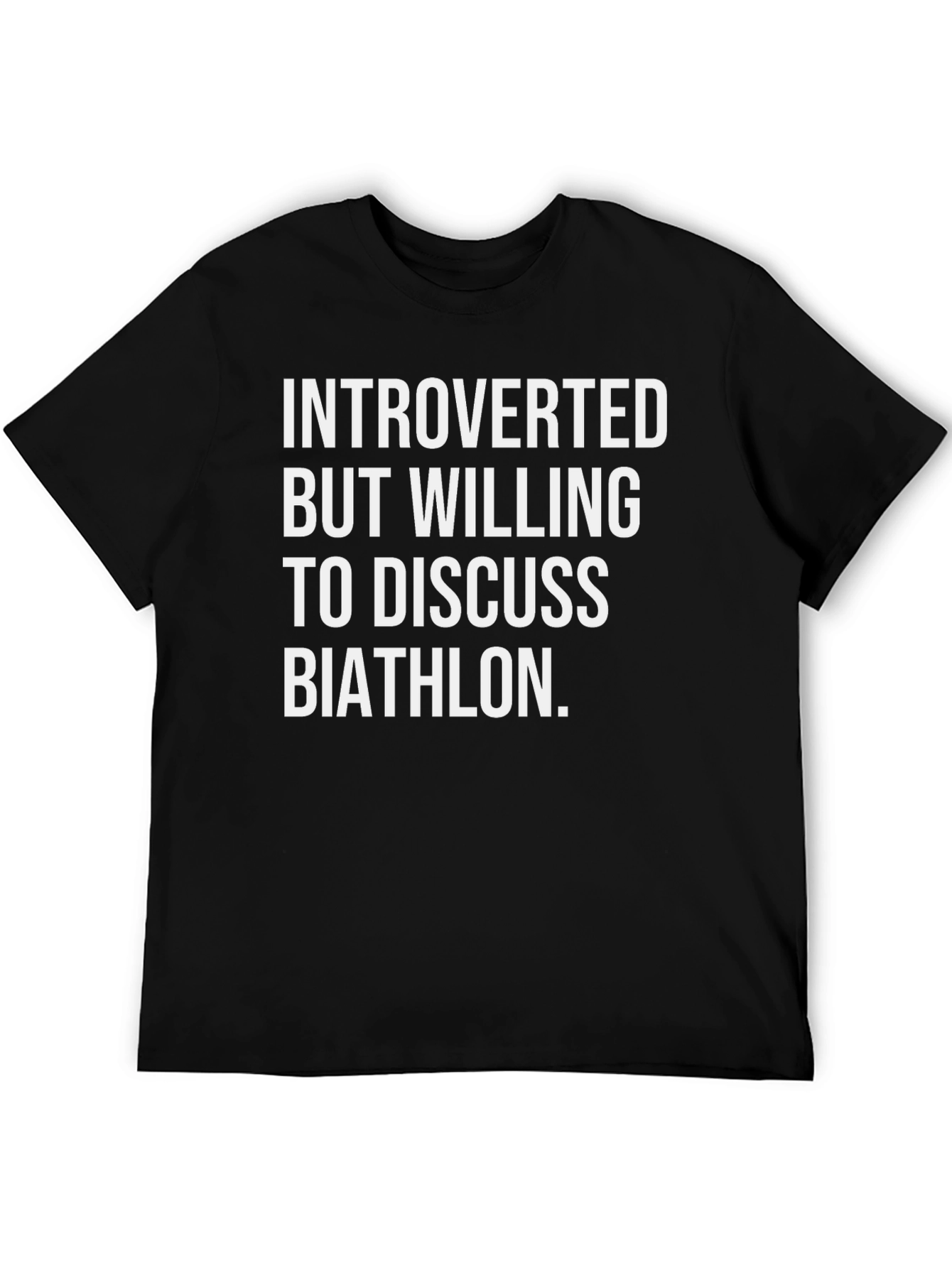 Introverted Biathlon T-Shirt: Funny Sport Tee