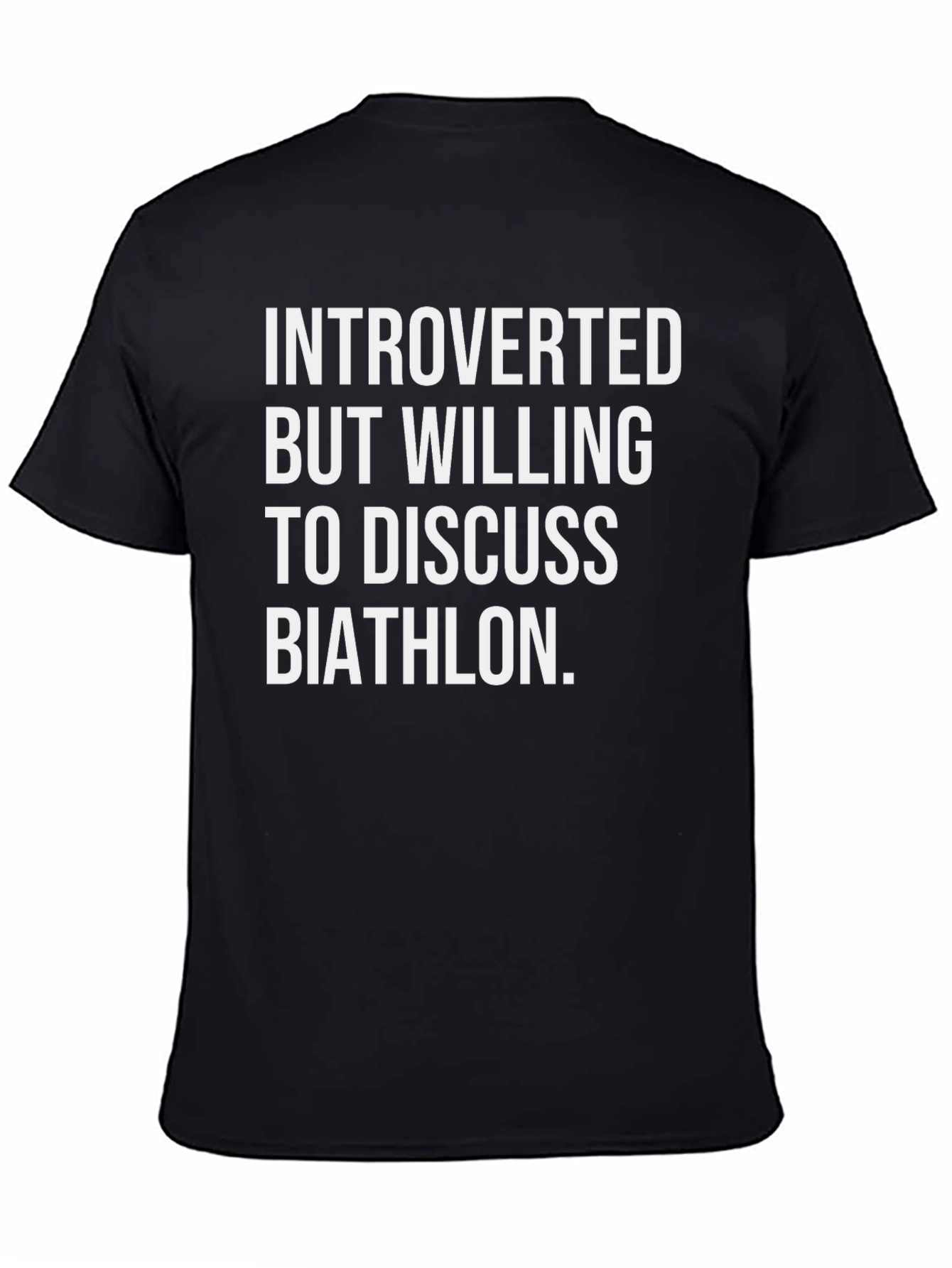 Introverted Biathlon T-Shirt: Funny Sport Tee