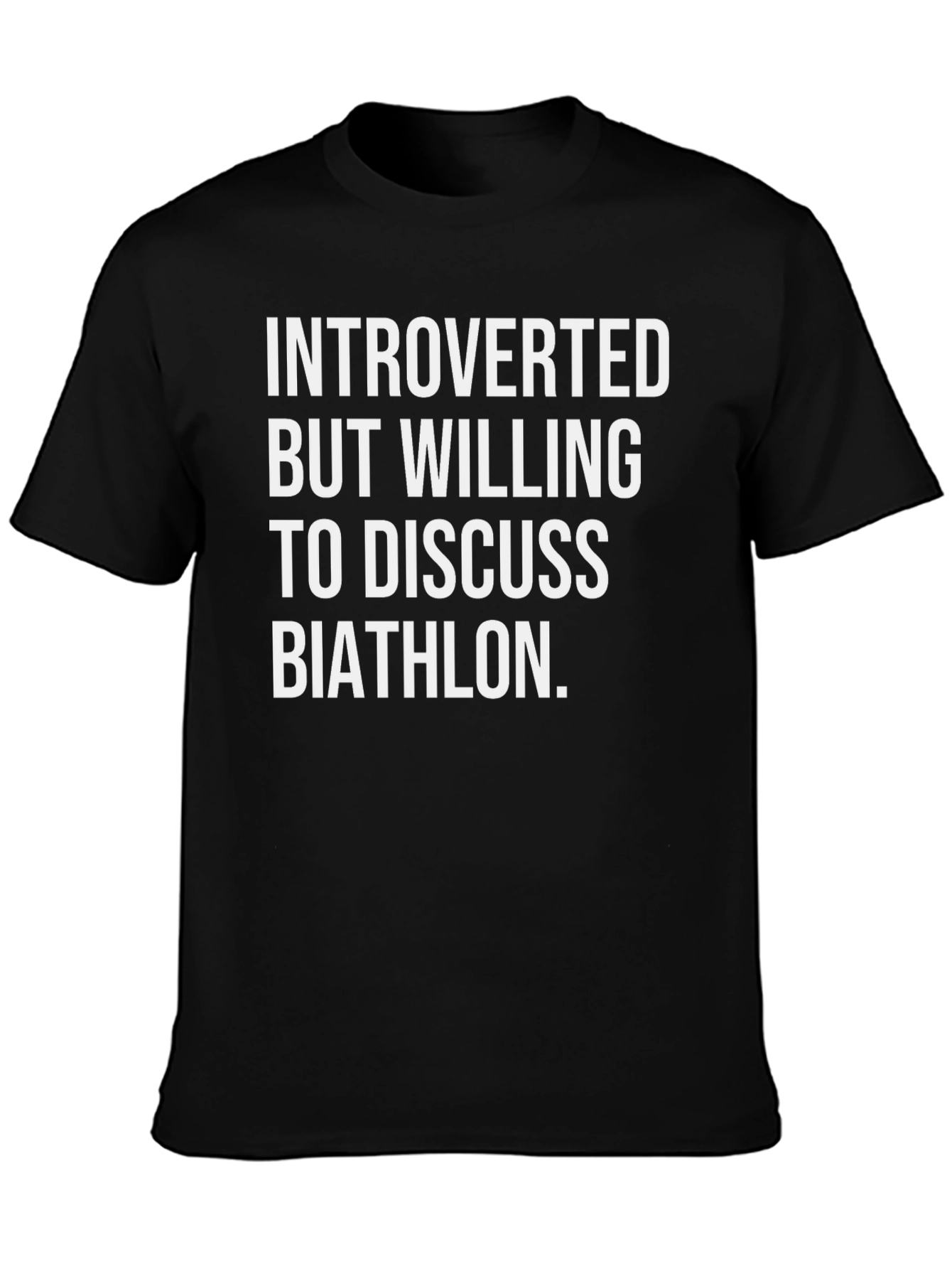 Introverted Biathlon T-Shirt: Funny Sport Tee