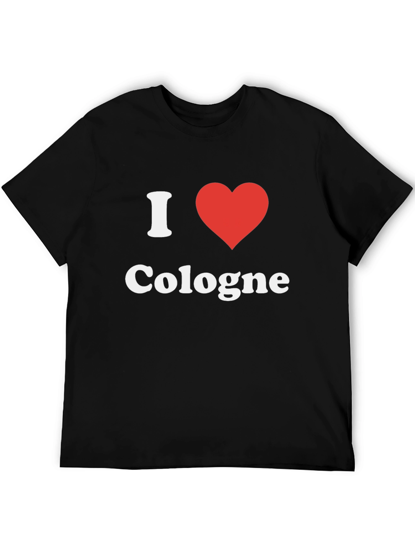 I Heart Cologne T-Shirt - Black Graphic Tee