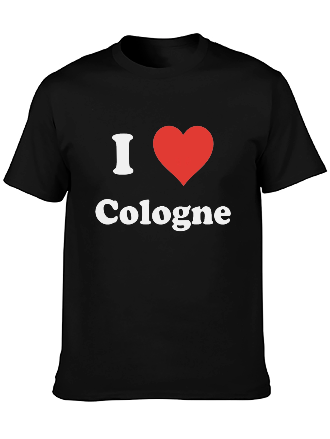 I Heart Cologne T-Shirt - Black Graphic Tee