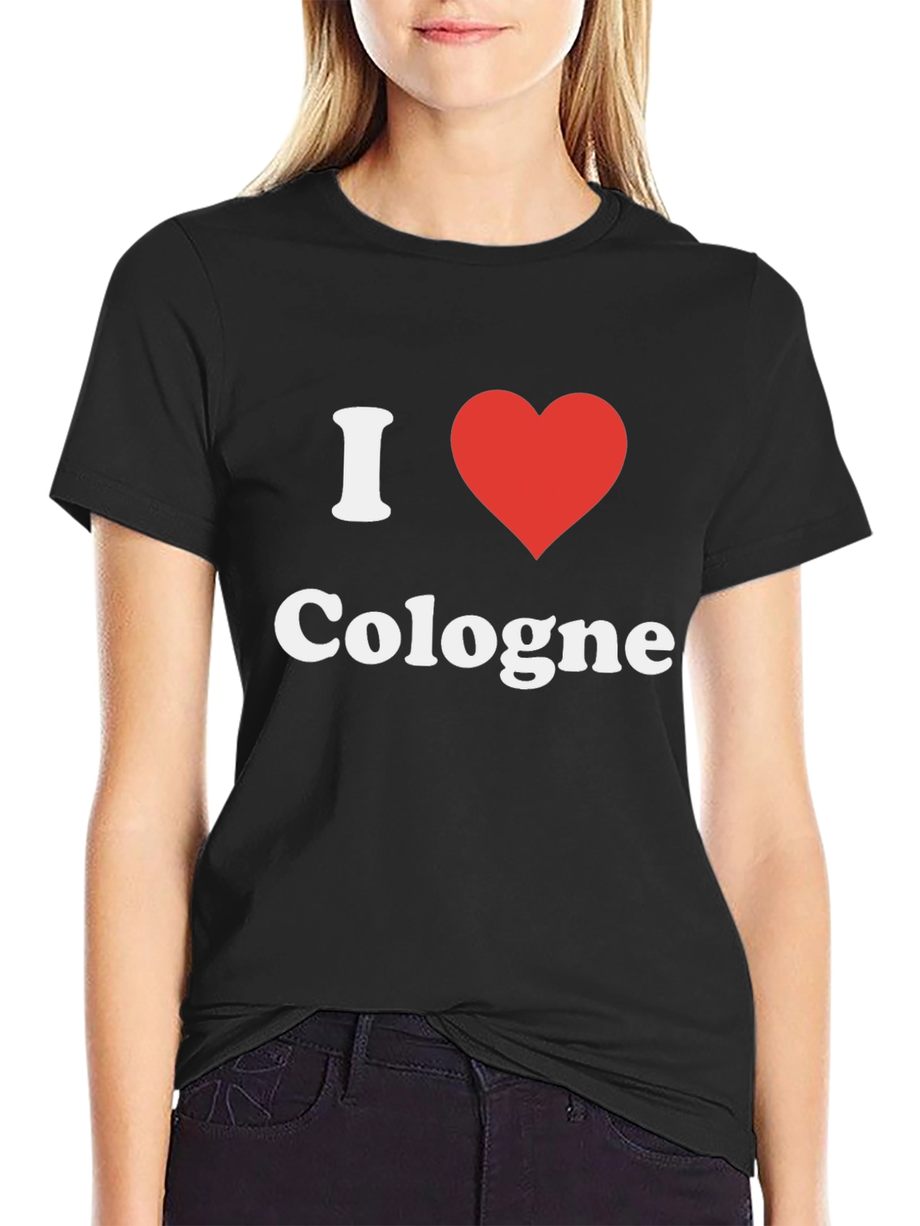 I Heart Cologne T-Shirt - Black Graphic Tee