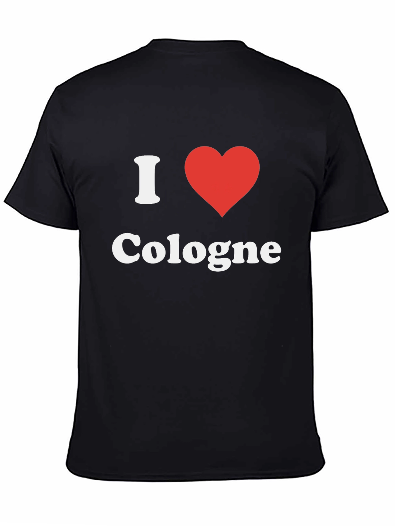 I Heart Cologne T-Shirt - Black Graphic Tee