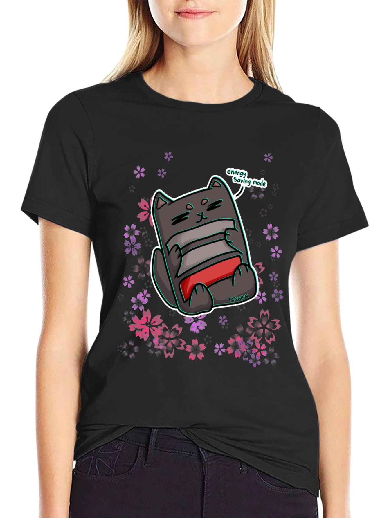 Energy Saving Cat T-Shirt