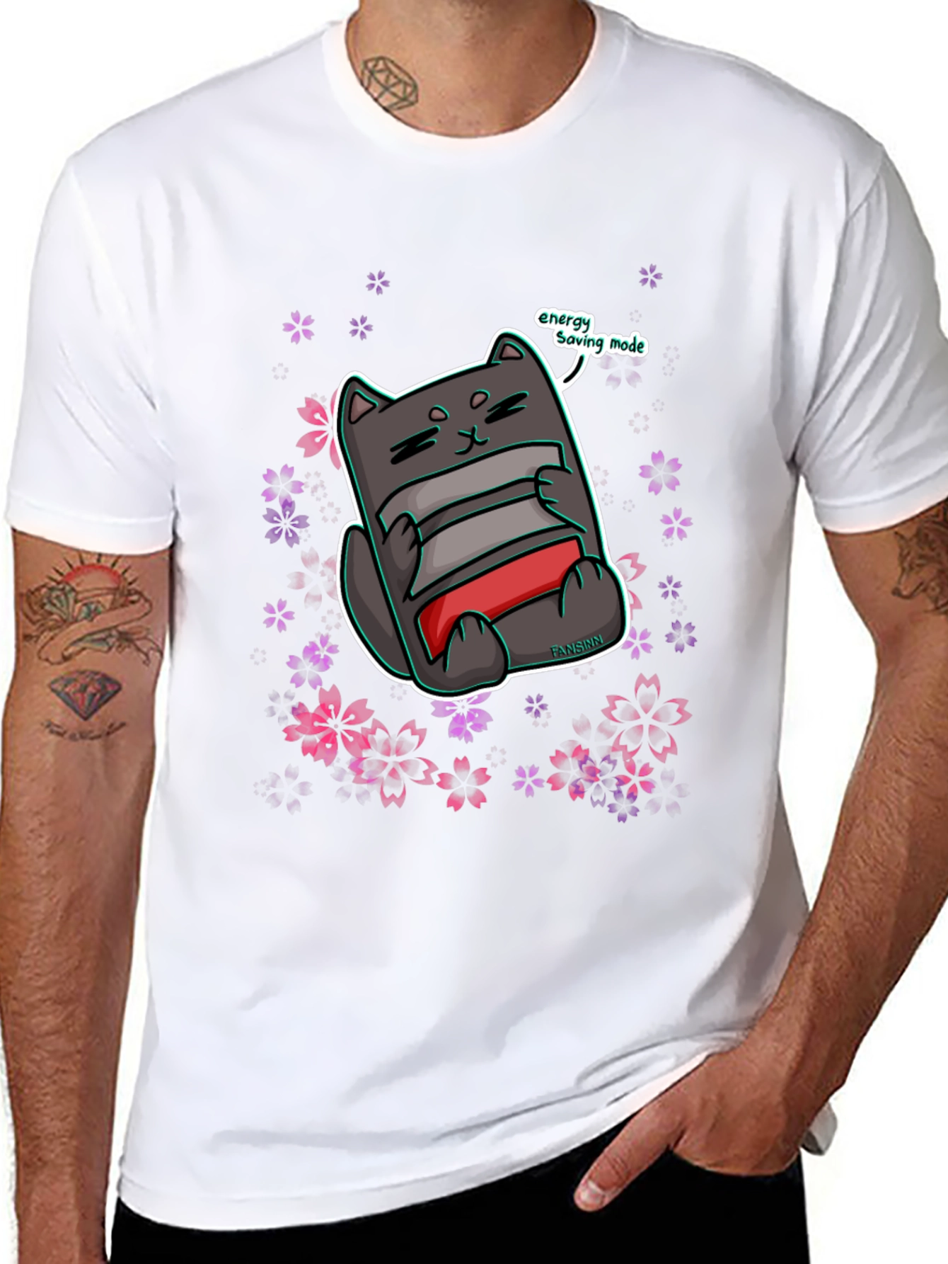 Energy Saving Cat T-Shirt
