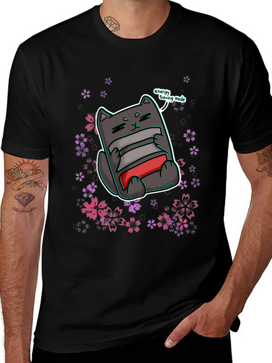 Energy Saving Cat T-Shirt