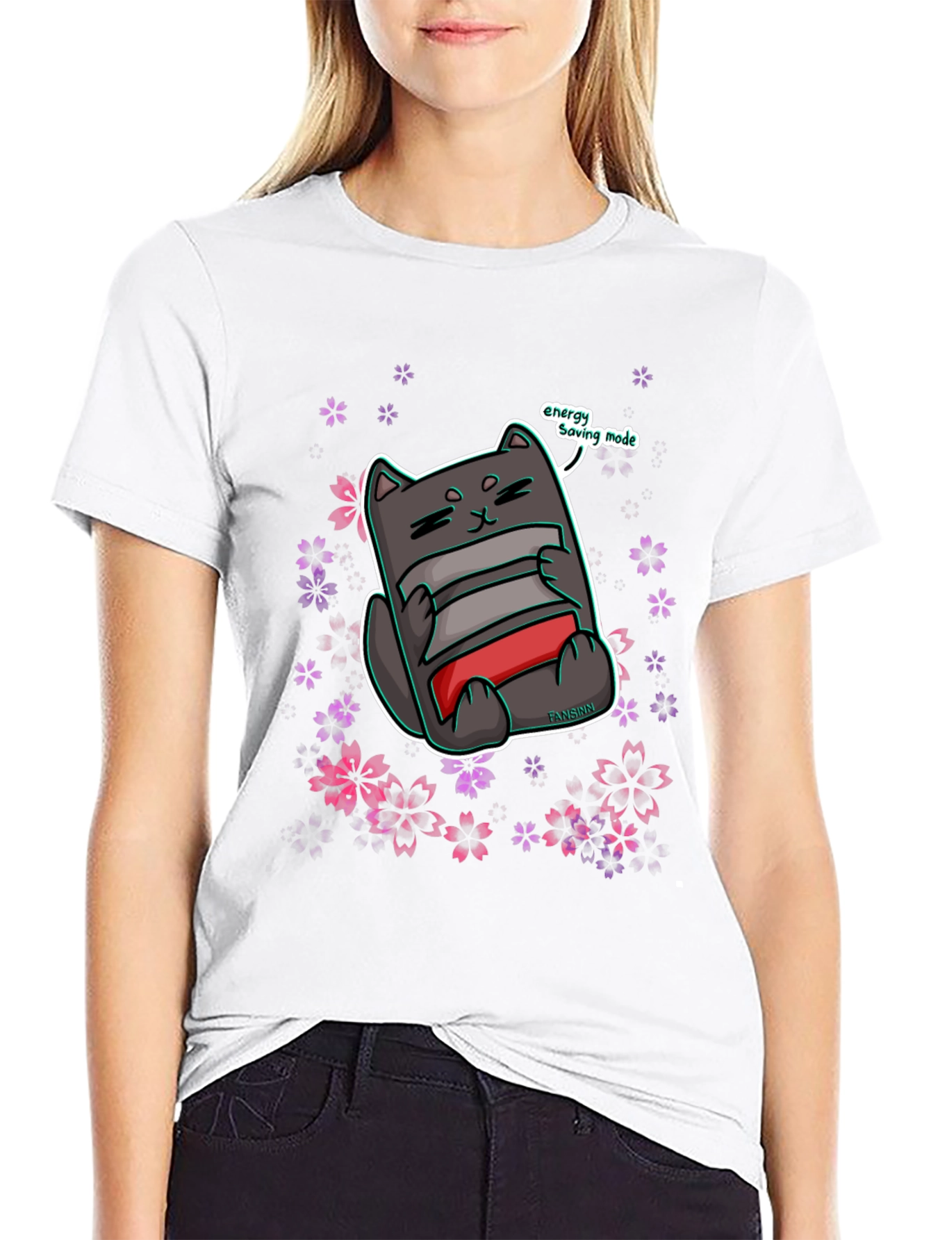 Energy Saving Cat T-Shirt