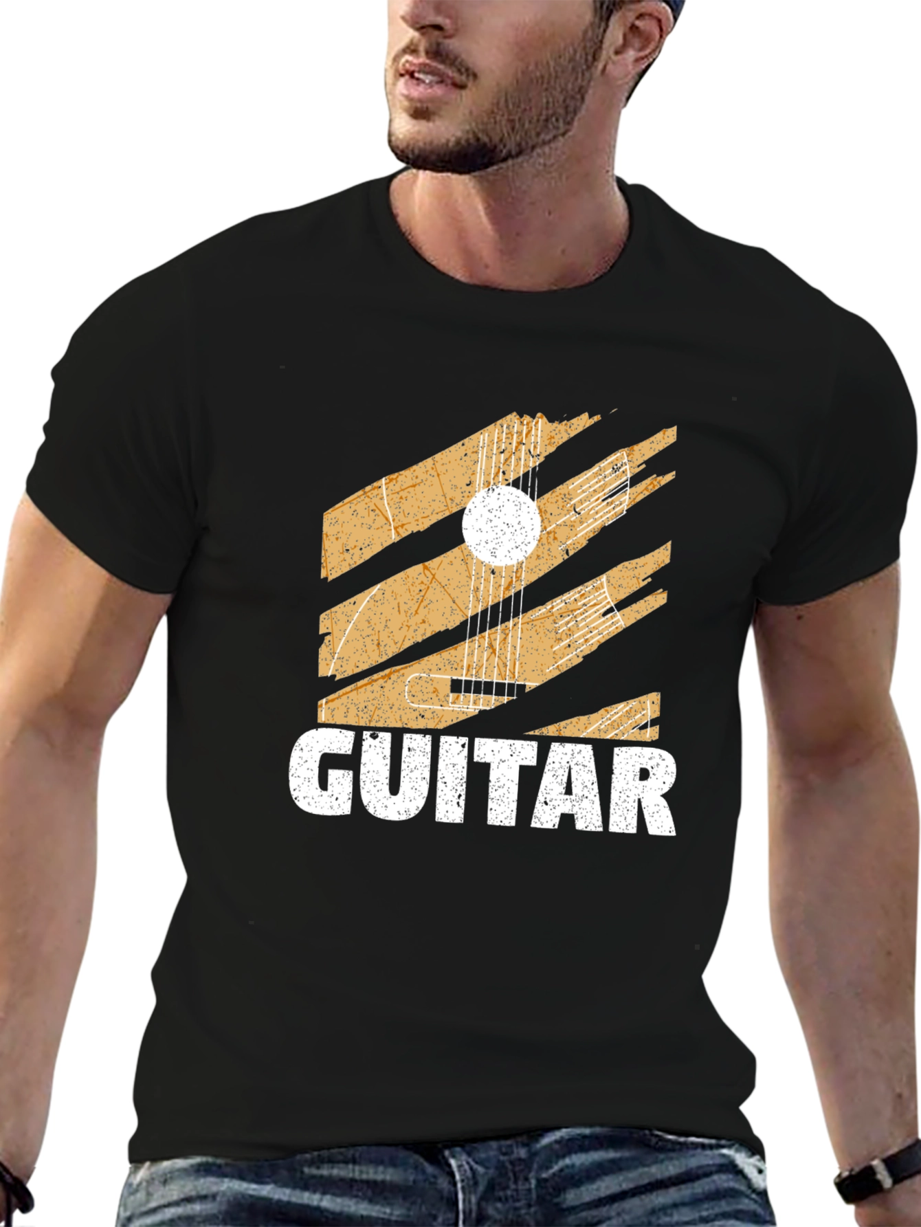 Guitar Graphic Tee - Classic Style Comfortable Fit