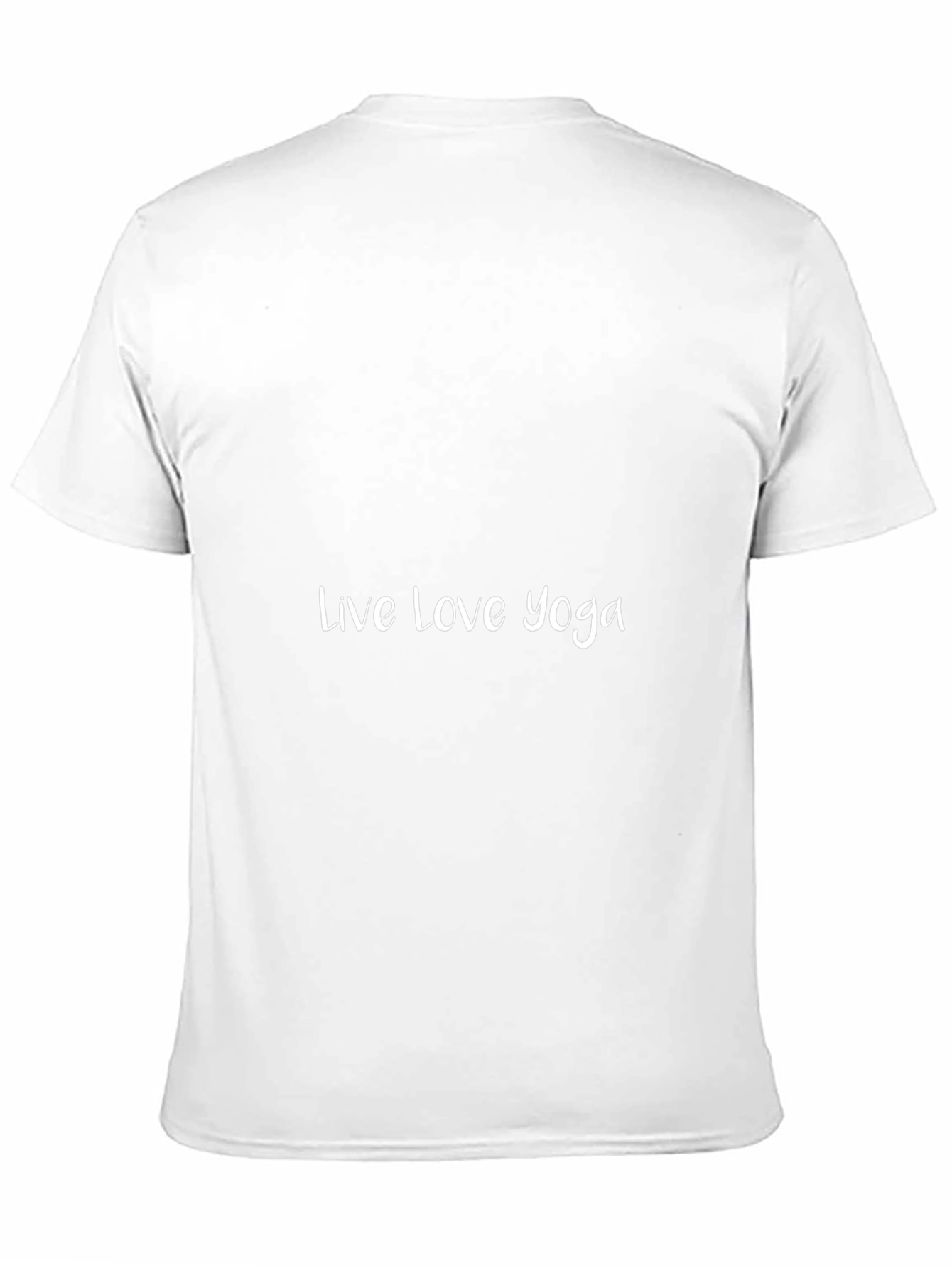 Live Love Yoga T-Shirt - Black Cotton Blend