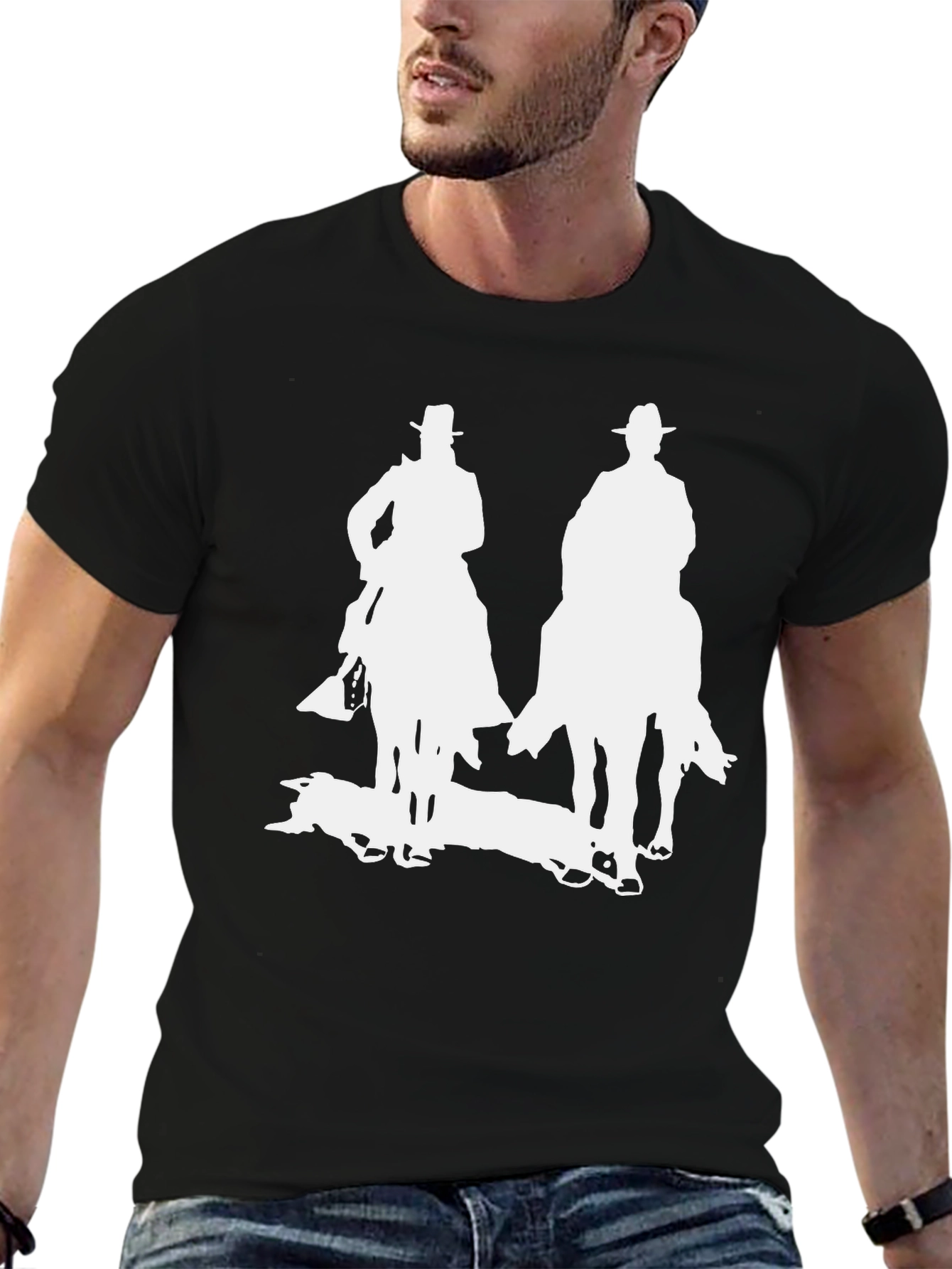 Cowboy Silhouette Graphic T-Shirt