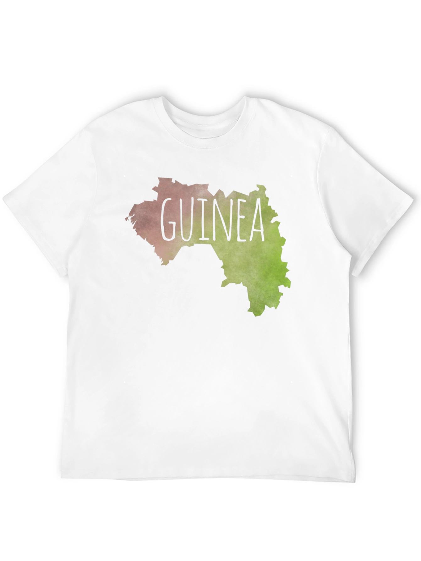 Guinea Map Graphic Tee - Black Unisex T-Shirt