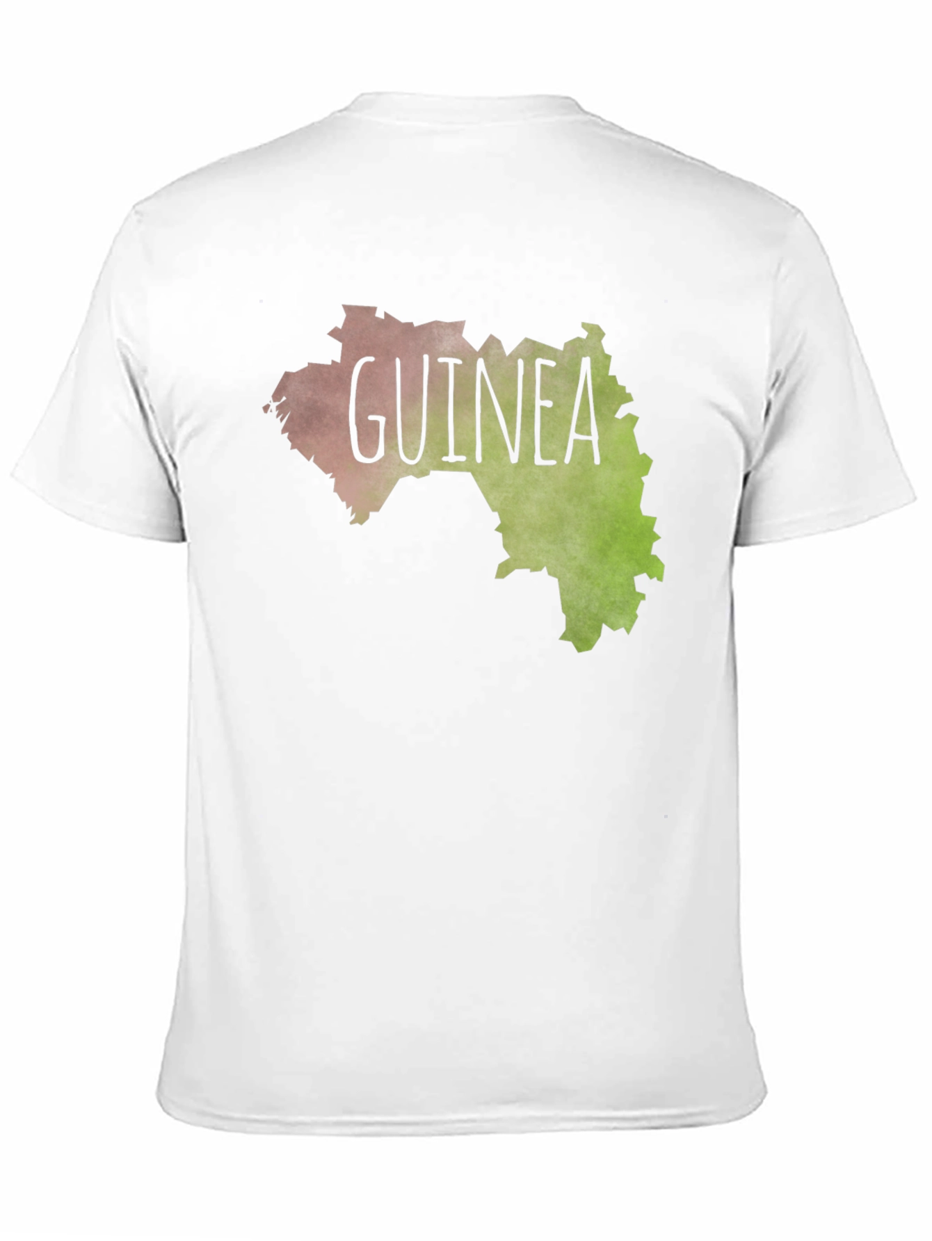 Guinea Map Graphic Tee - Black Unisex T-Shirt