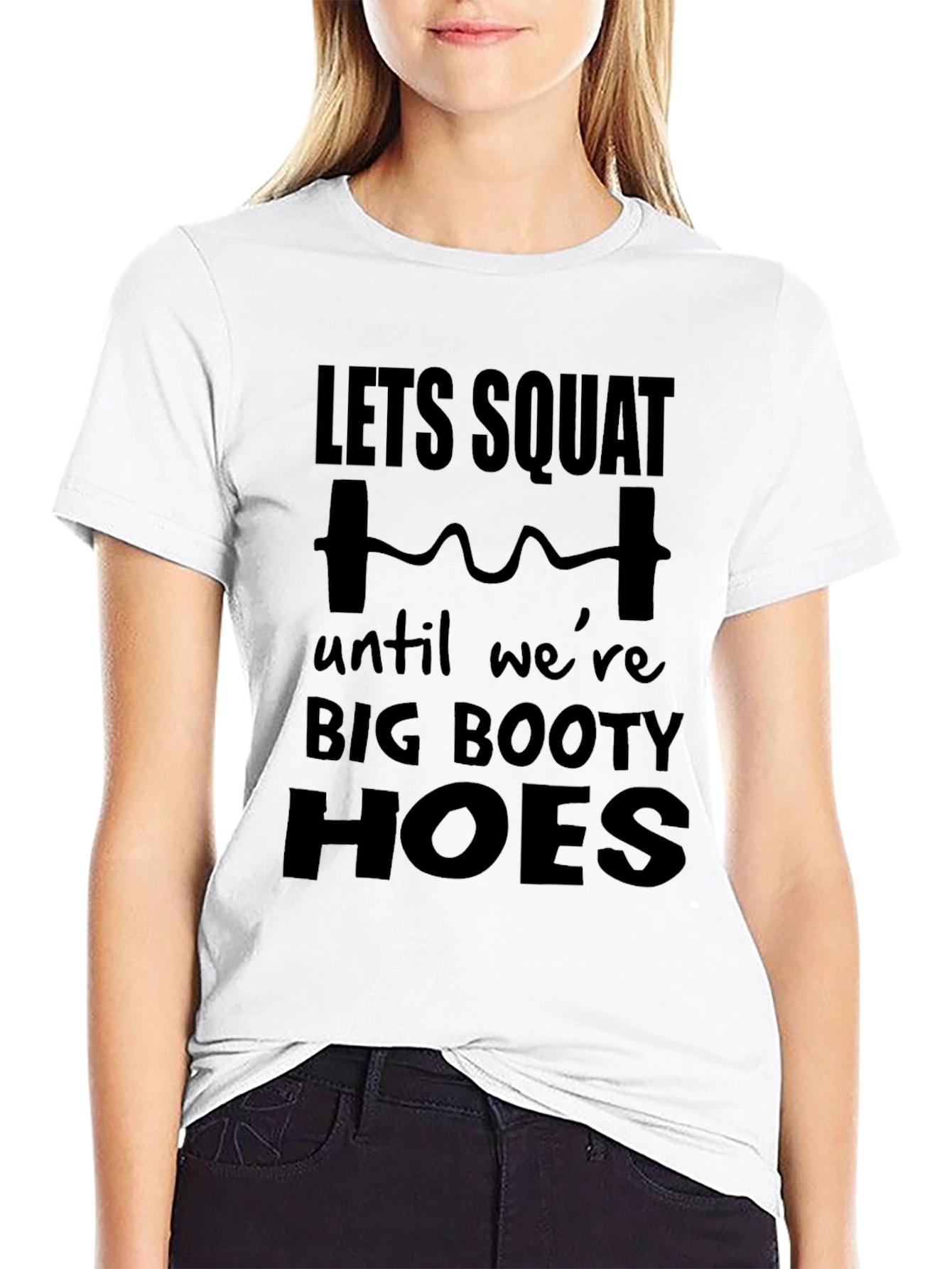 Lets Squat Graphic Tee - Black