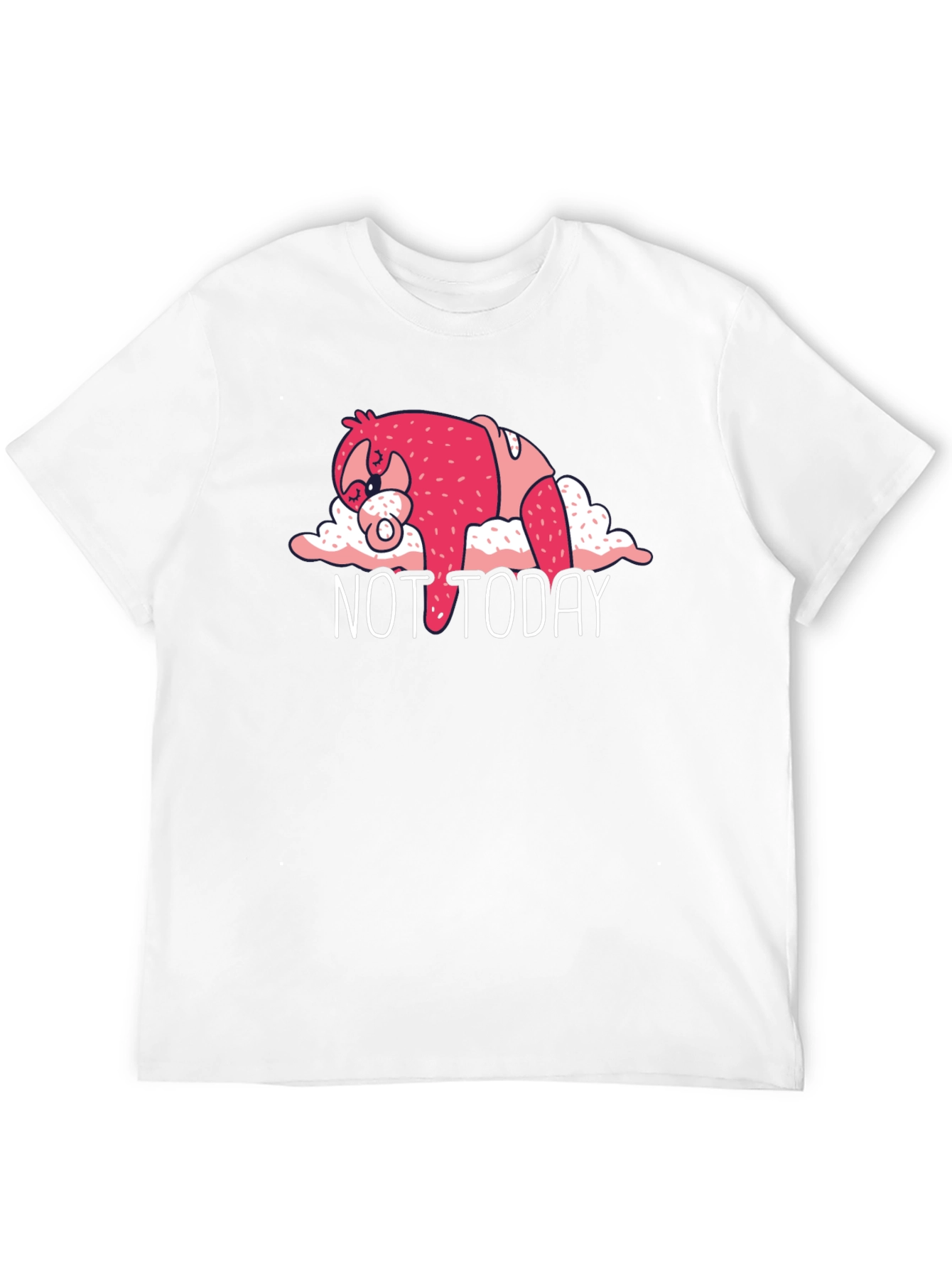 Not Today Sloth Graphic Tee - Black