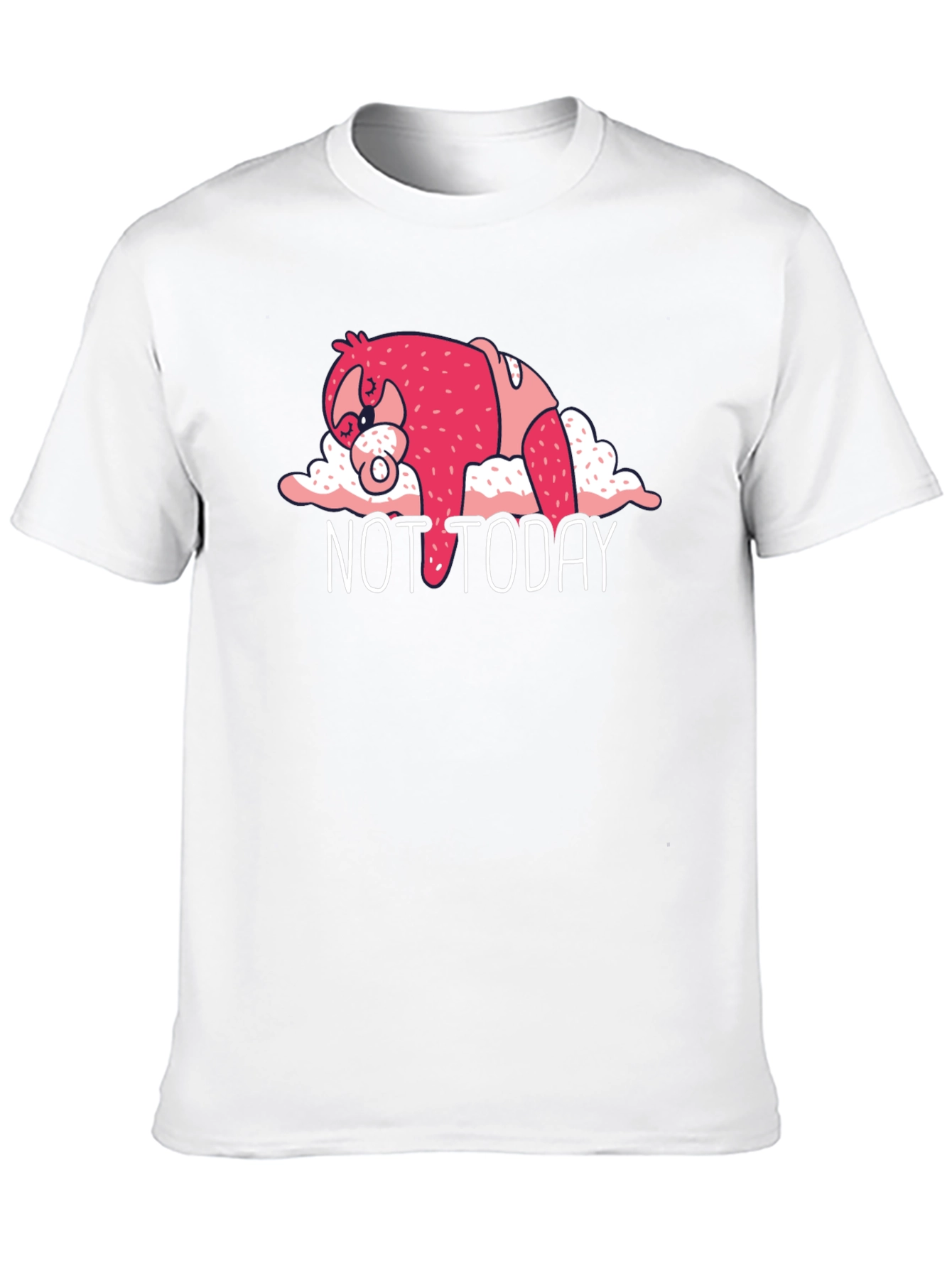 Not Today Sloth Graphic Tee - Black