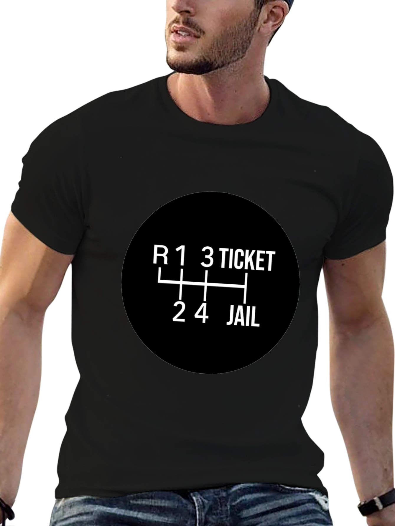 Funny Car Enthusiast T-Shirt - Shift to Jail!