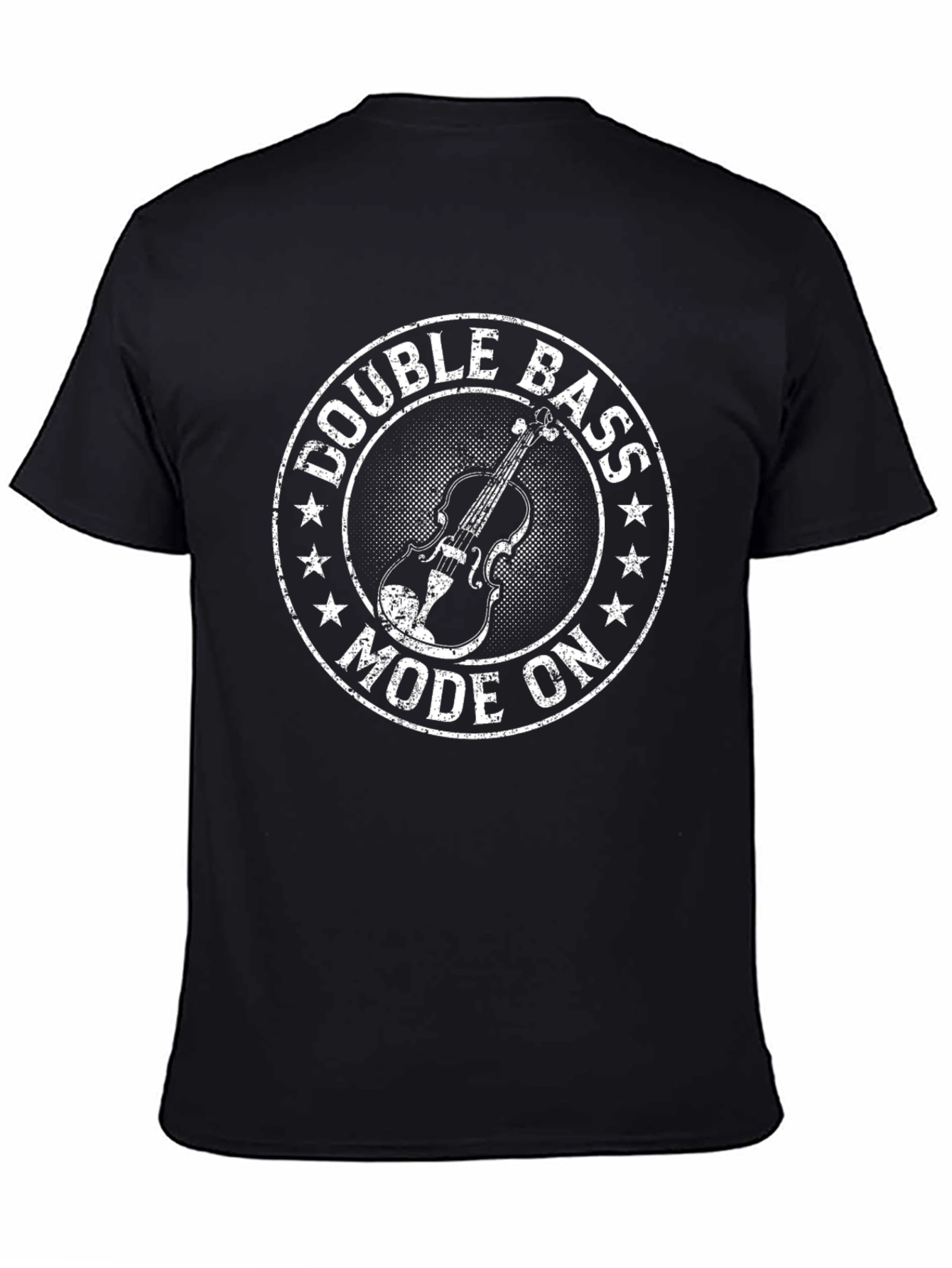 Double Bass Mode On Black Graphic Tee