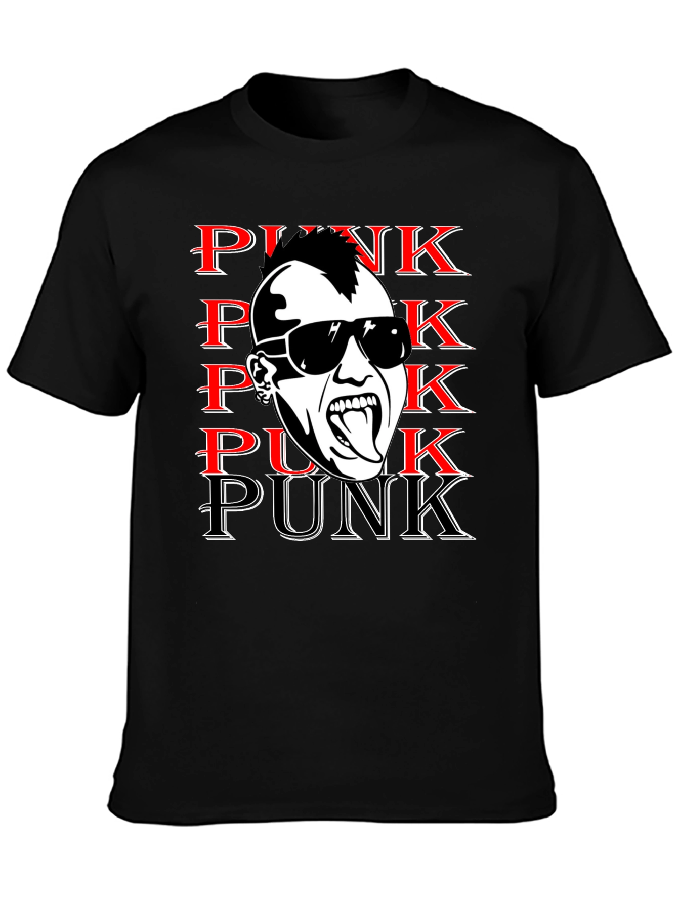 Punk Graphic Print Tee - Bold & Edgy