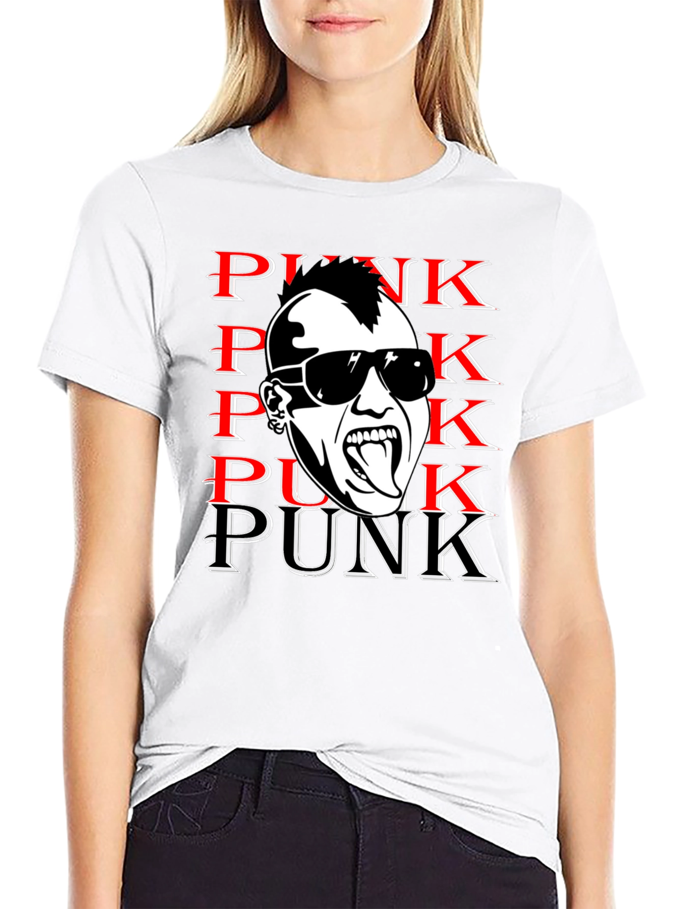 Punk Graphic Print Tee - Bold & Edgy