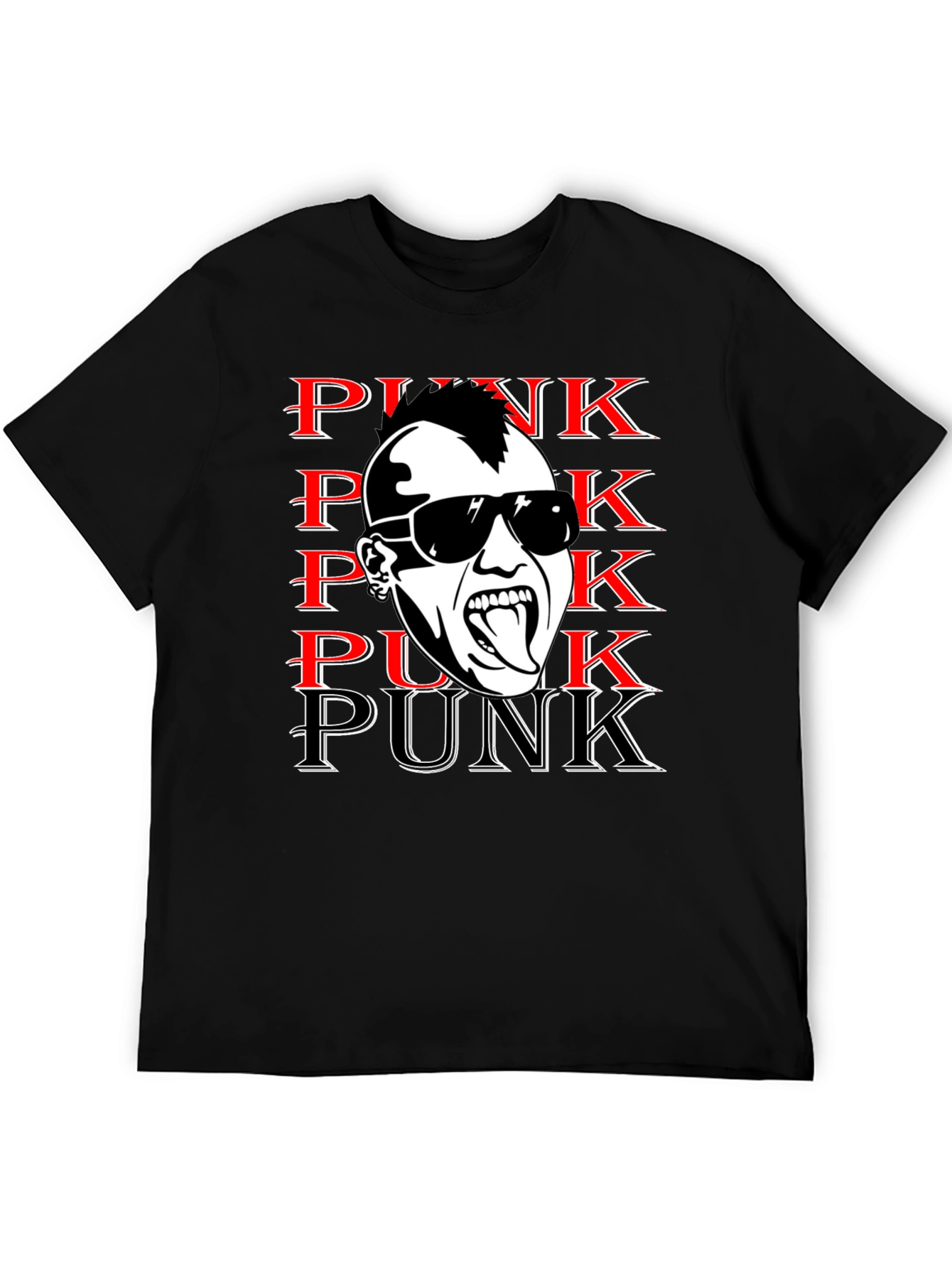 Punk Graphic Print Tee - Bold & Edgy