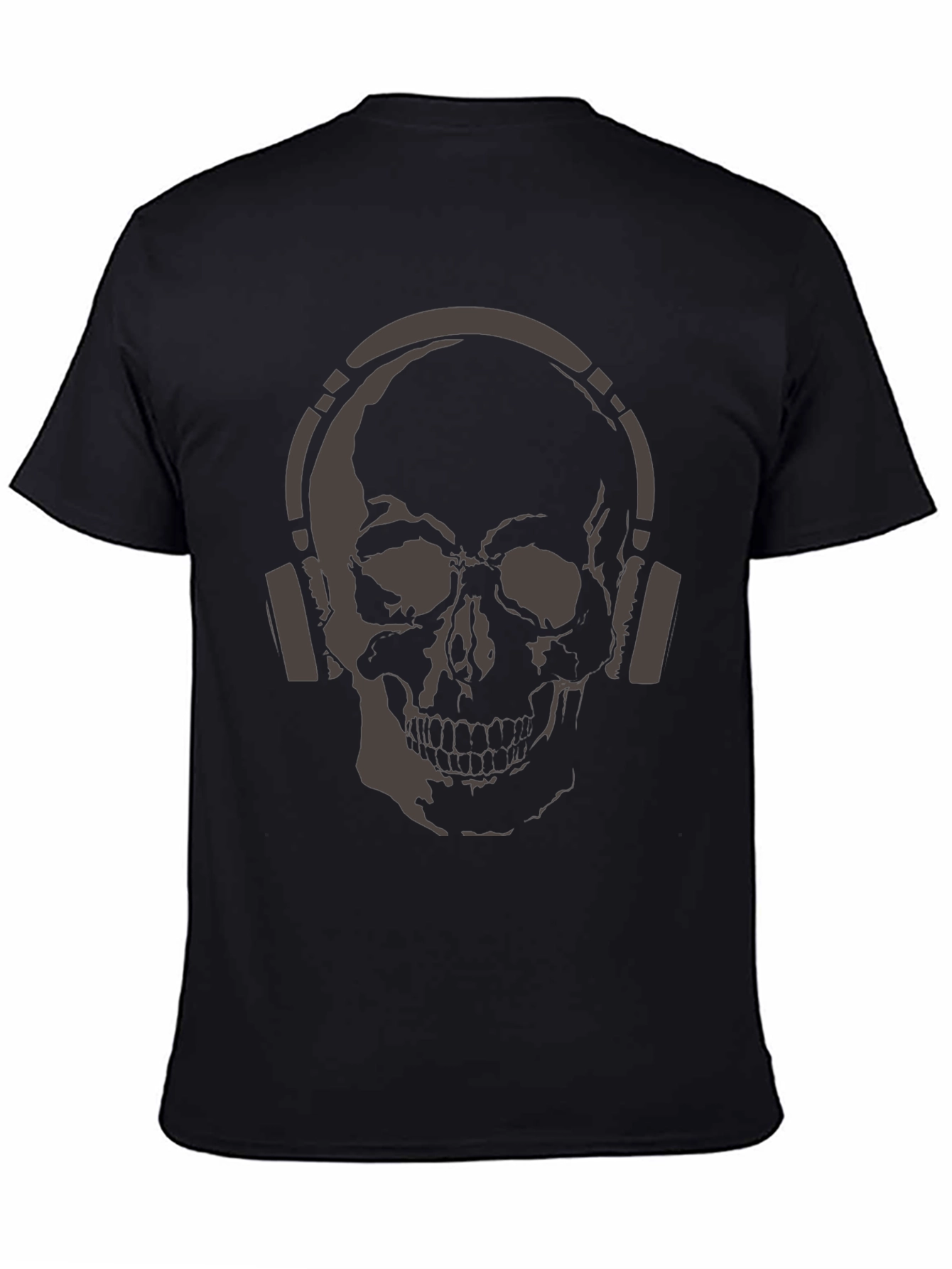 Skull with Headphones Graphic T-Shirt