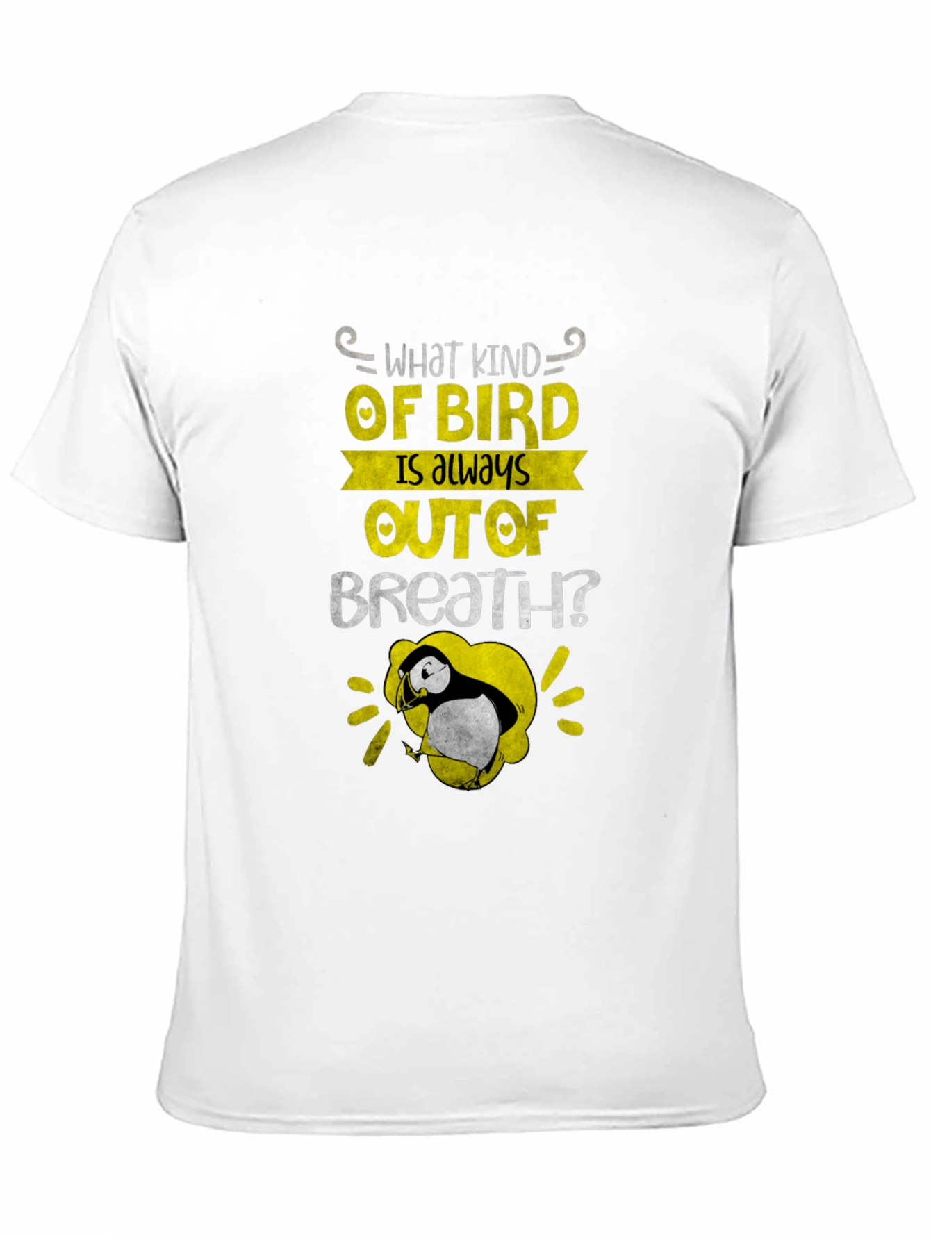 Out of Breath Puffin Joke T-Shirt