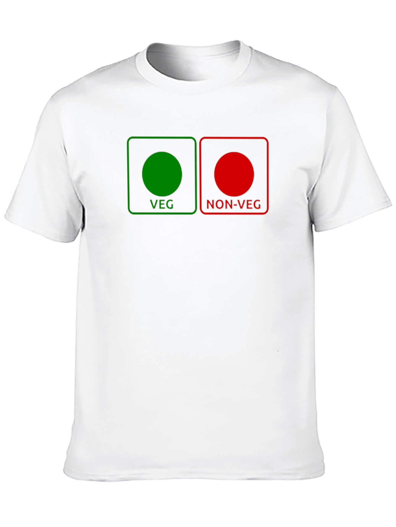 Veg/Non-Veg Graphic Tee - Novelty Black T-Shirt