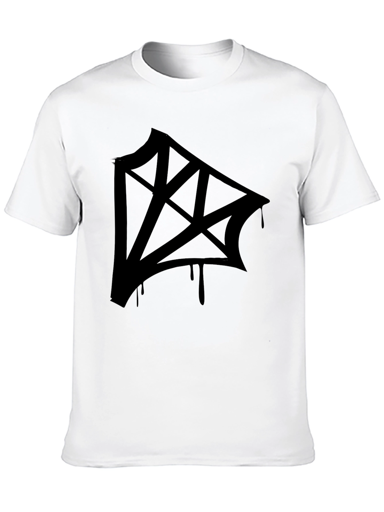 Edgy Graphic Print Black T-Shirt