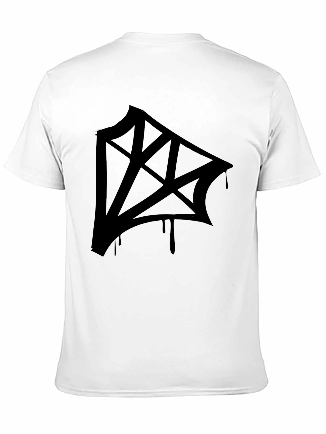 Edgy Graphic Print Black T-Shirt
