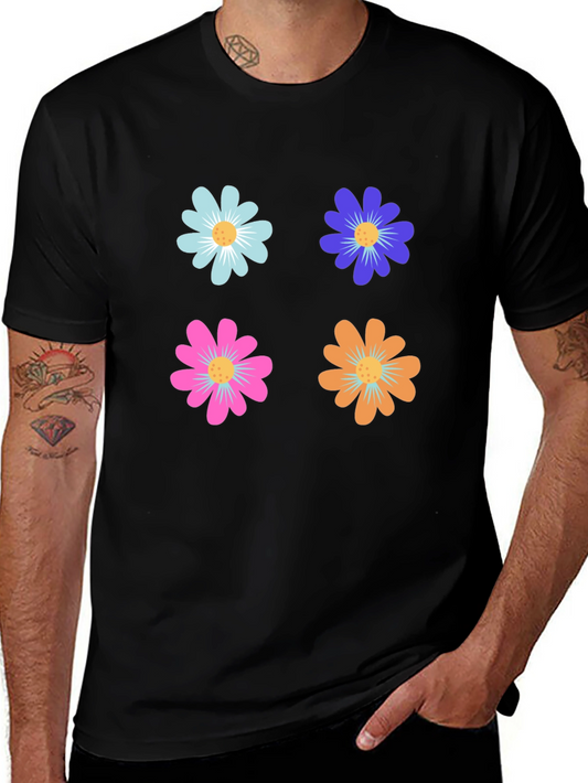 Floral Power T-Shirt - Retro Flower Design