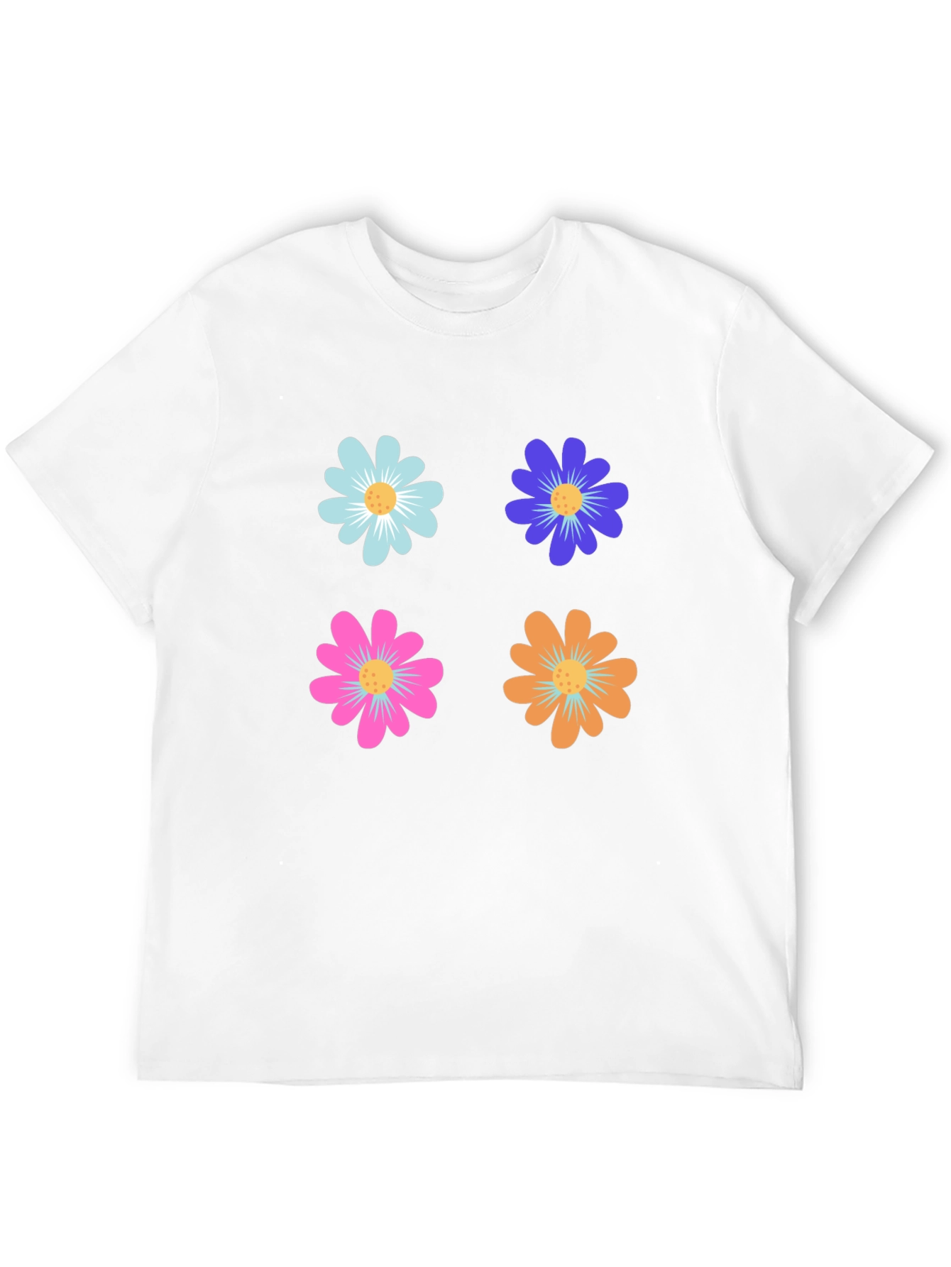 Floral Power T-Shirt - Retro Flower Design