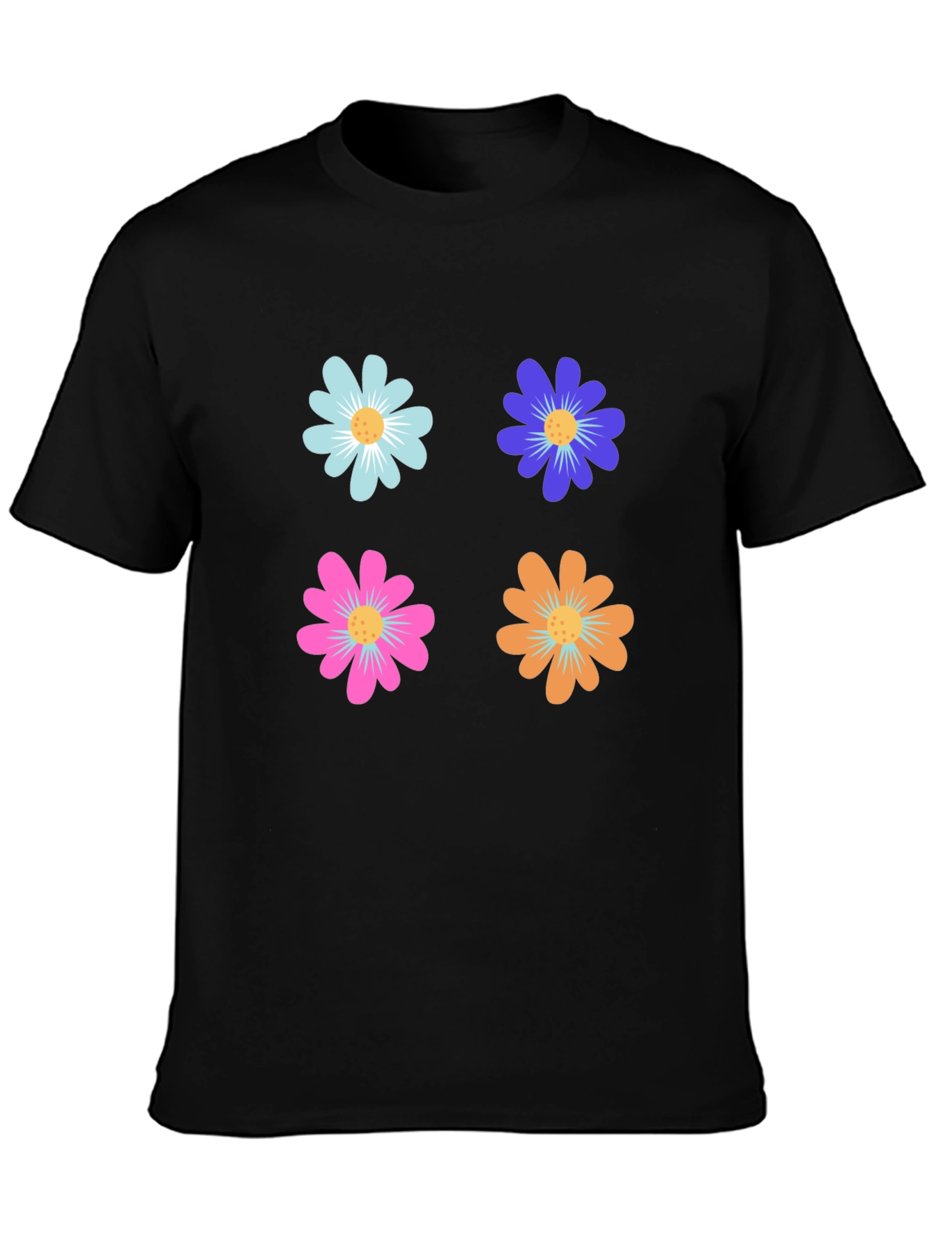 Floral Power T-Shirt - Retro Flower Design