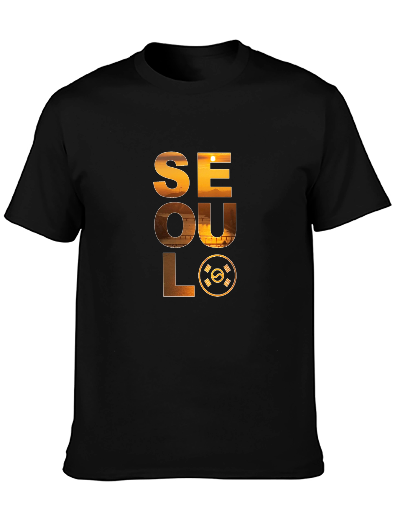 Seoul Graphic Print Crew Neck T-Shirt