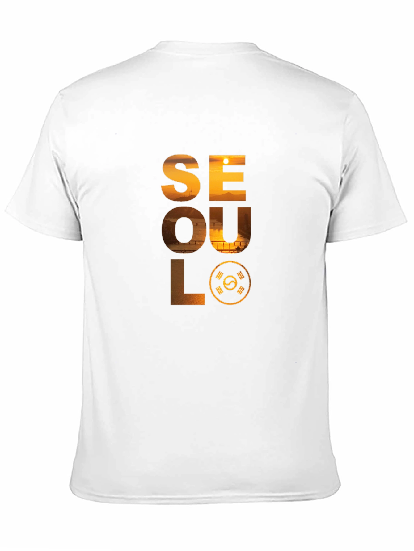 Seoul Graphic Print Crew Neck T-Shirt