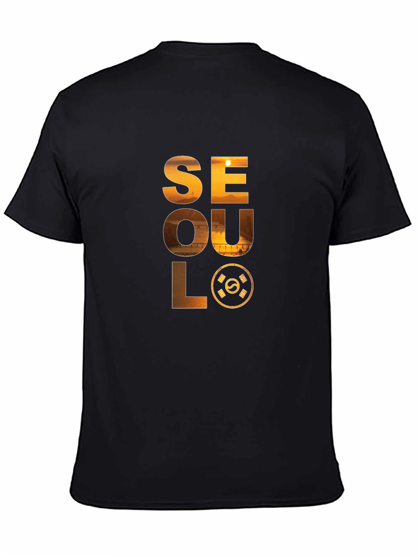 Seoul Graphic Print Crew Neck T-Shirt
