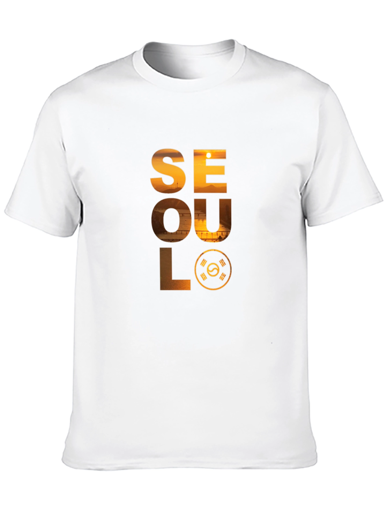 Seoul Graphic Print Crew Neck T-Shirt