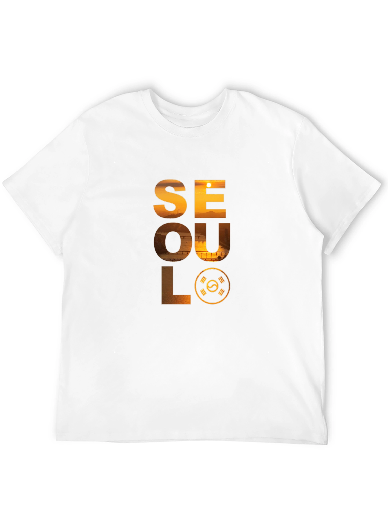 Seoul Graphic Print Crew Neck T-Shirt