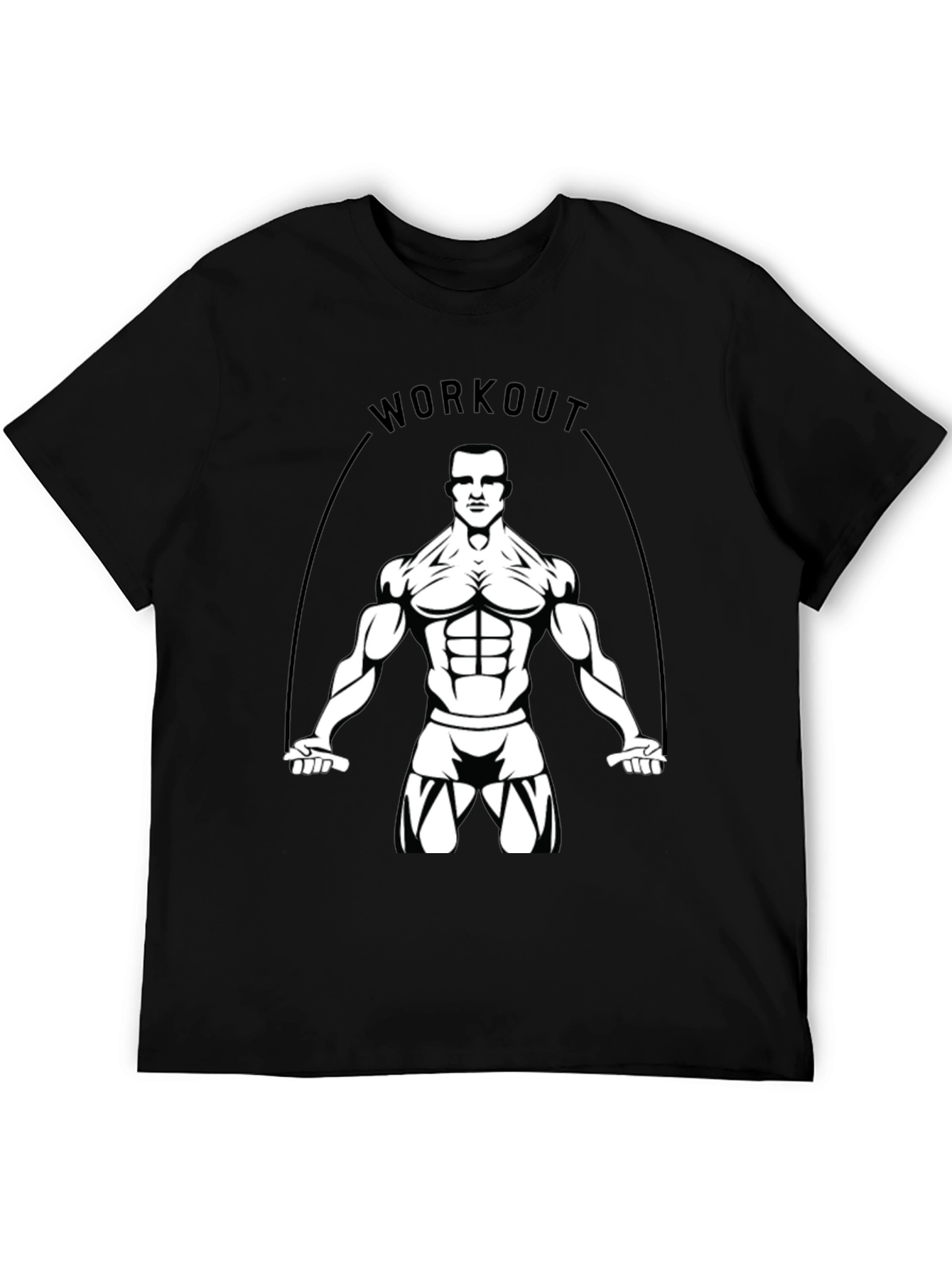 Workout Graphic Tee - Black