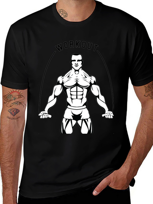 Workout Graphic Tee - Black