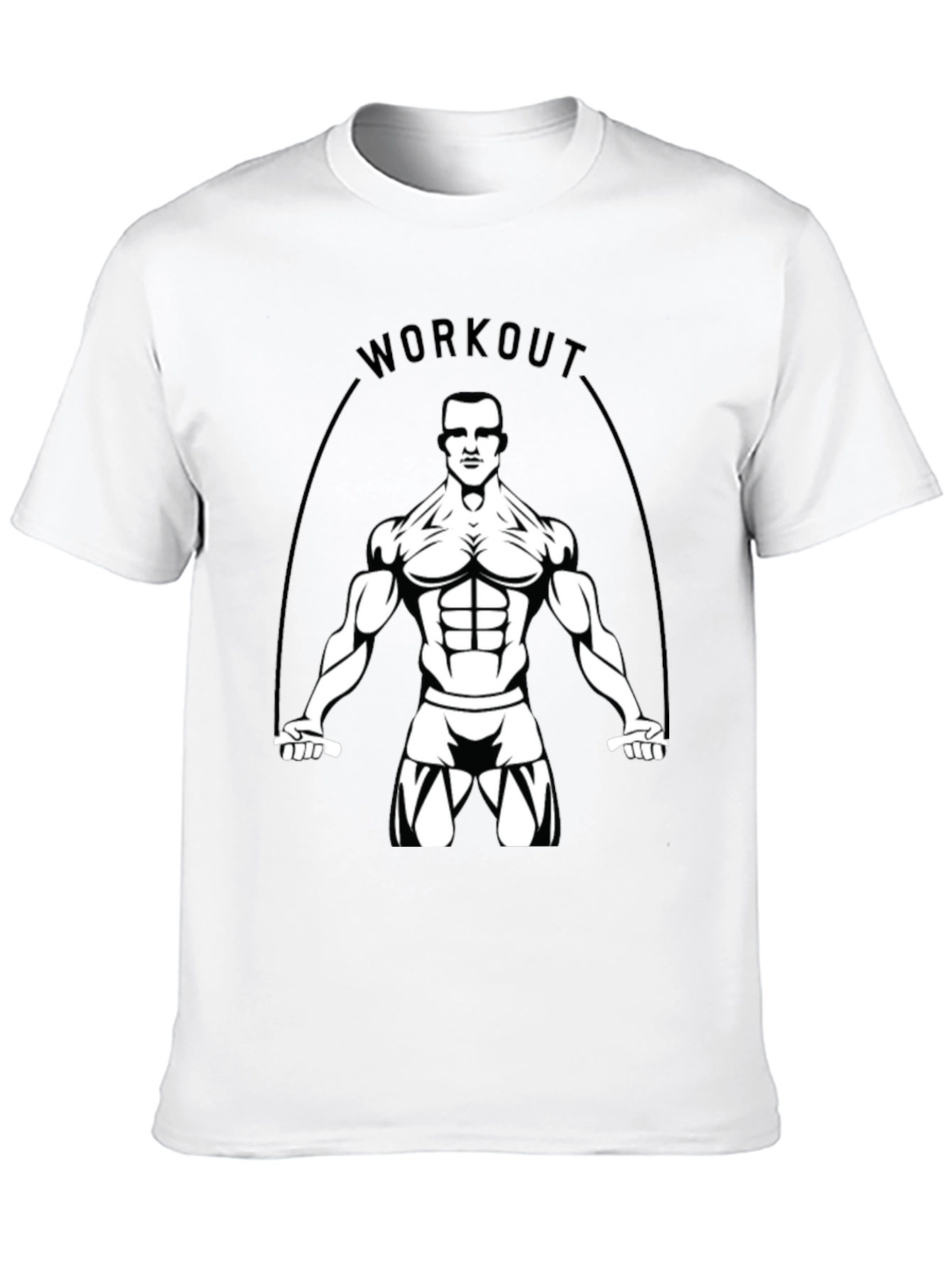 Workout Graphic Tee - Black