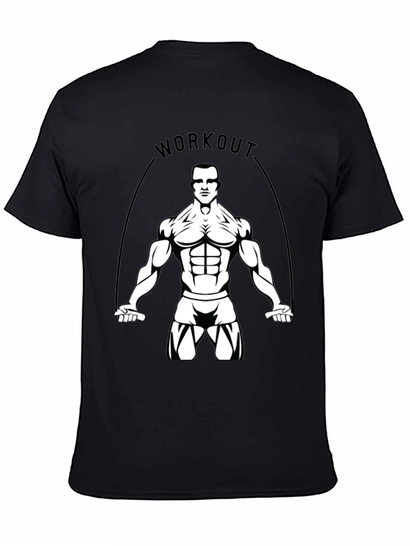 Workout Graphic Tee - Black