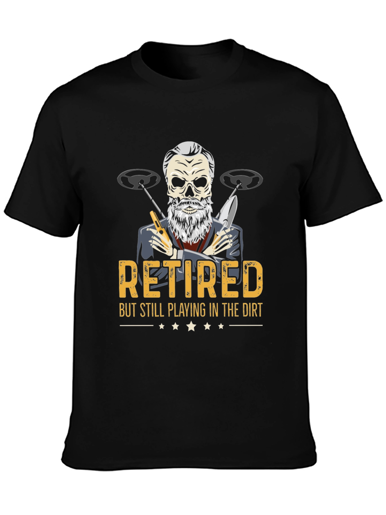 Retired Metal Detecting T-Shirt