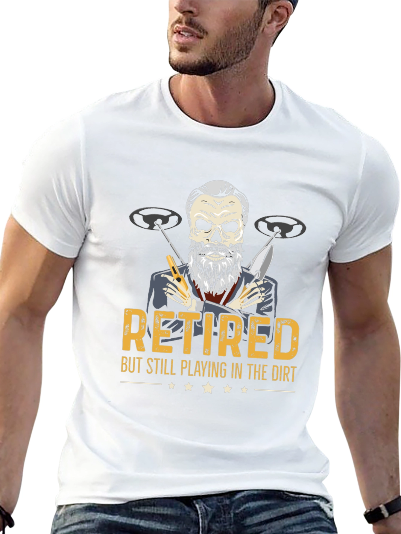 Retired Metal Detecting T-Shirt