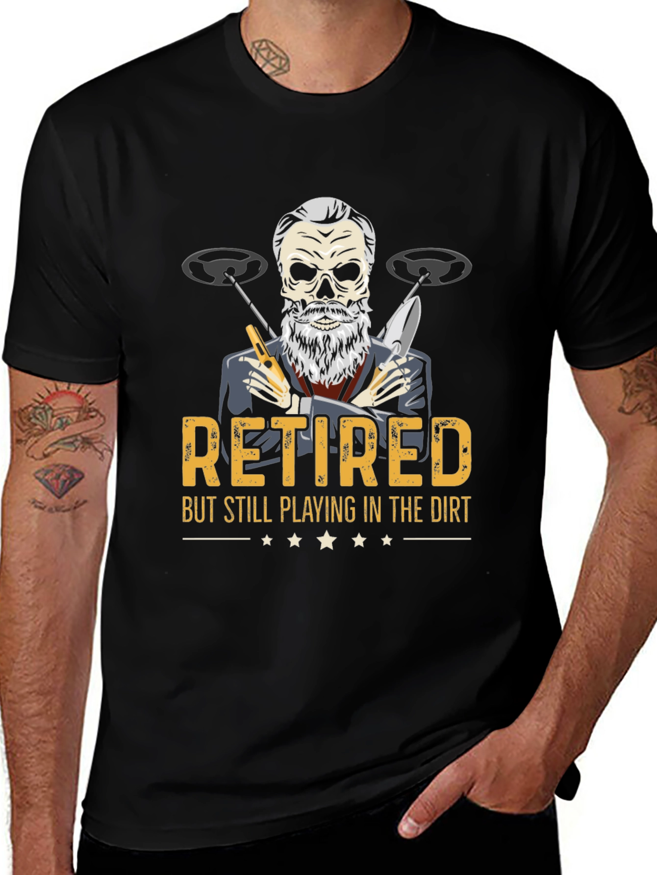 Retired Metal Detecting T-Shirt