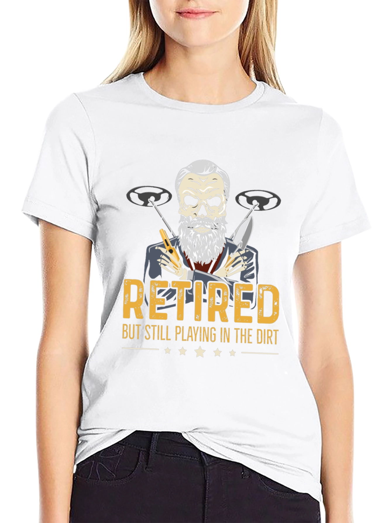 Retired Metal Detecting T-Shirt